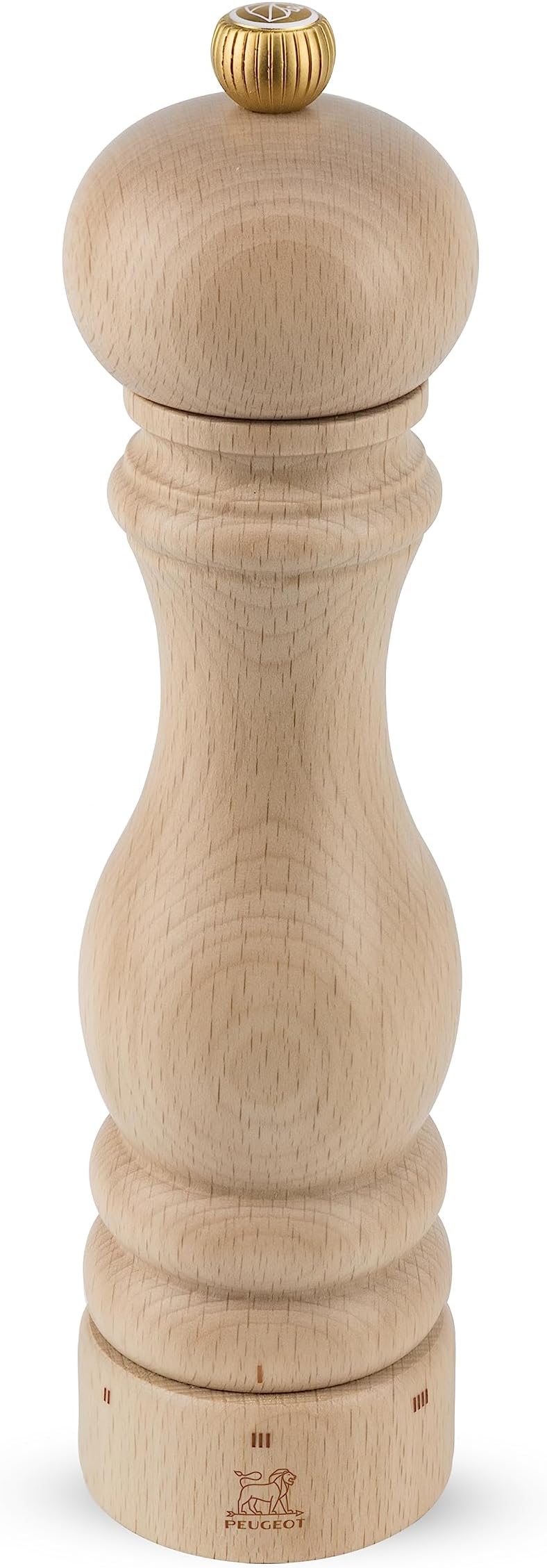 Peugeot - Paris u'Select Manual Salt Mill - Adjustable Grinder - Beechwood, Natural 8.67in.