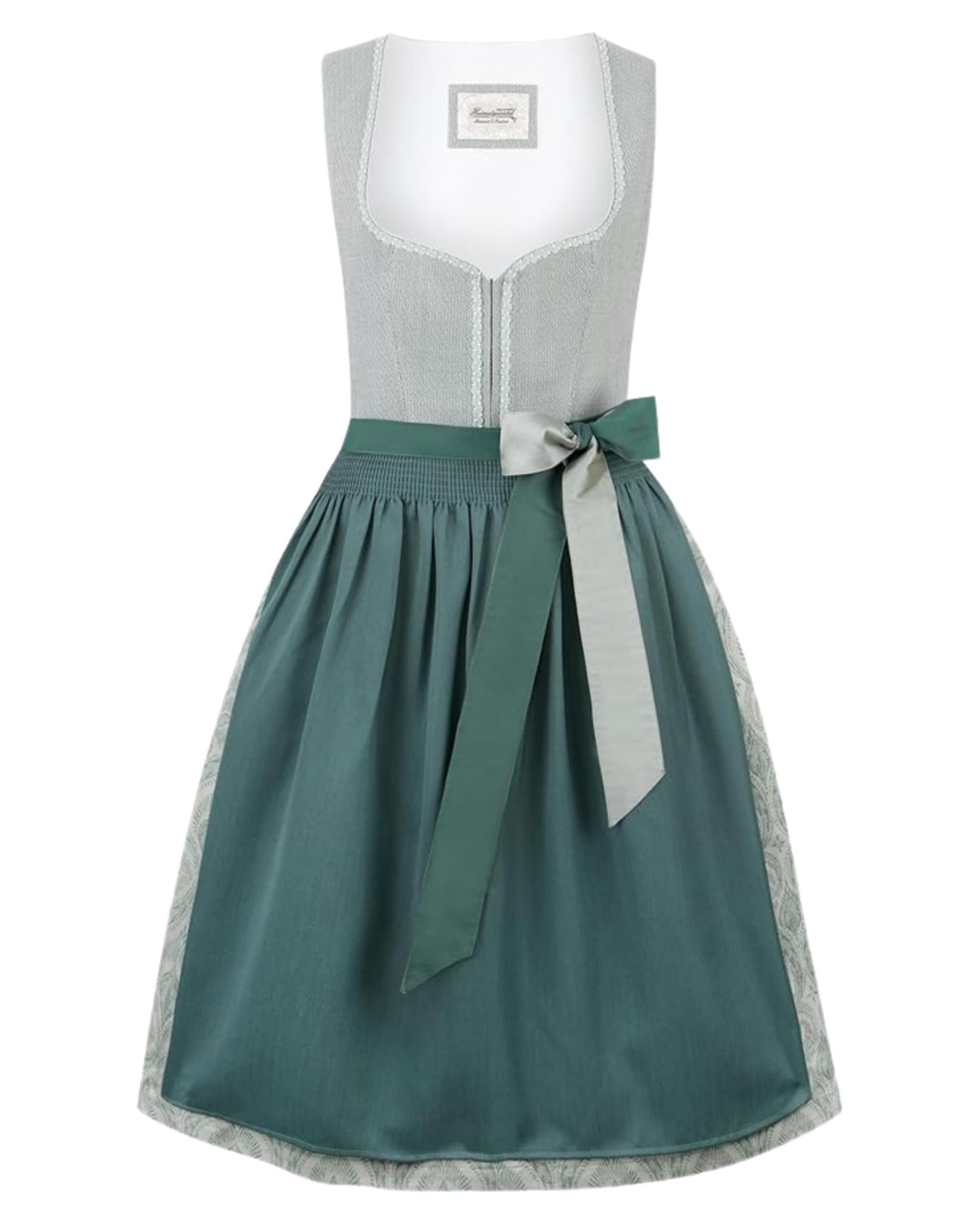 Dirndls: Heimatgwand Damen Elisa Midi Dirndl – Salbei, 140 cm, Suchbegriffe: Elisa Midi Dirndl Salbei