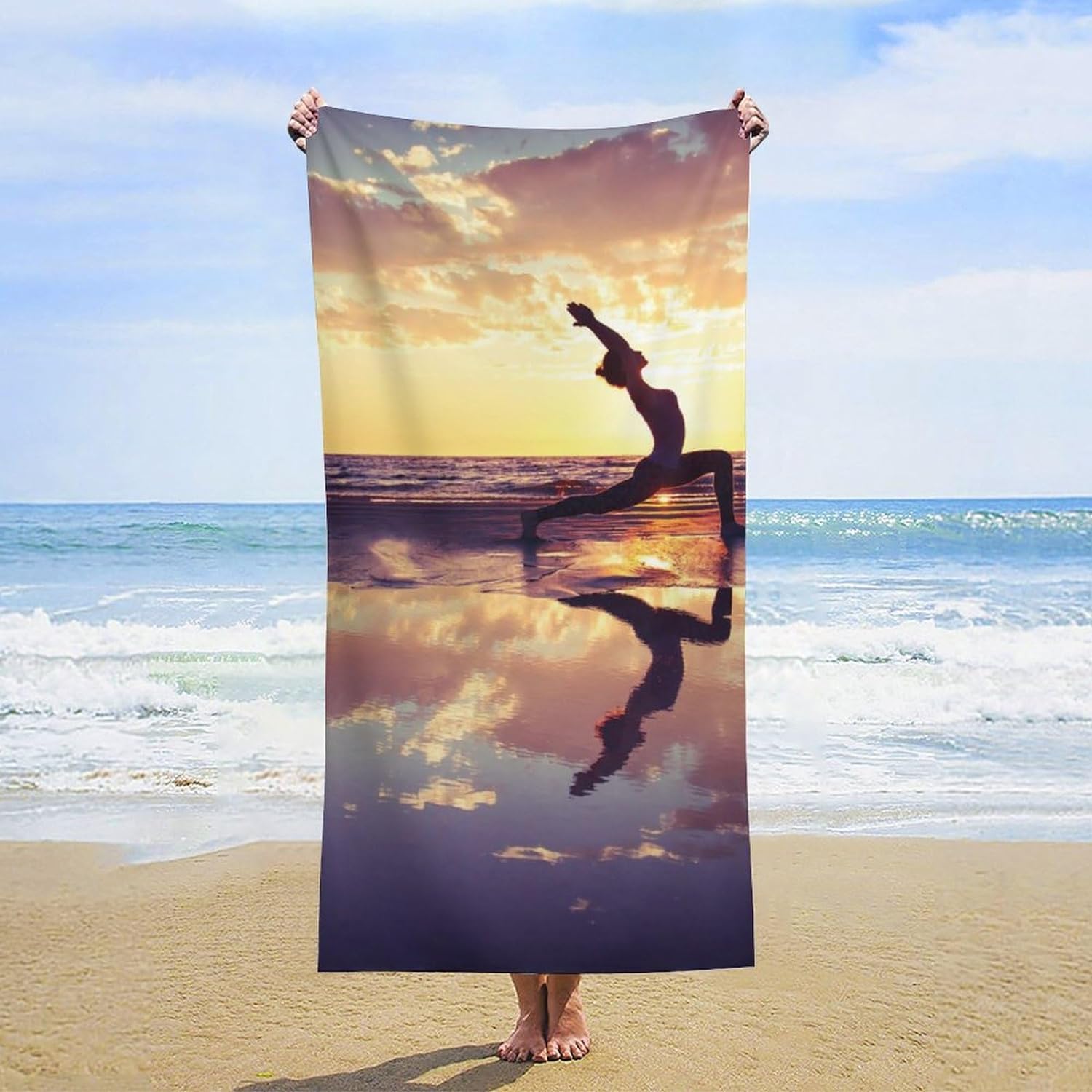 Asciugamano In Microfibra, 6 Diverse Dimensioni, Perfetto Per B 435235 - Foto 2