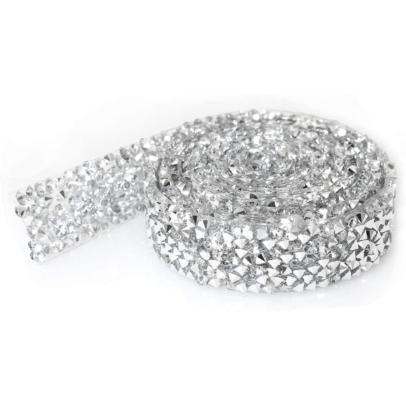 4 rollen zelfklevende kristallen strasssteentjes diamant band