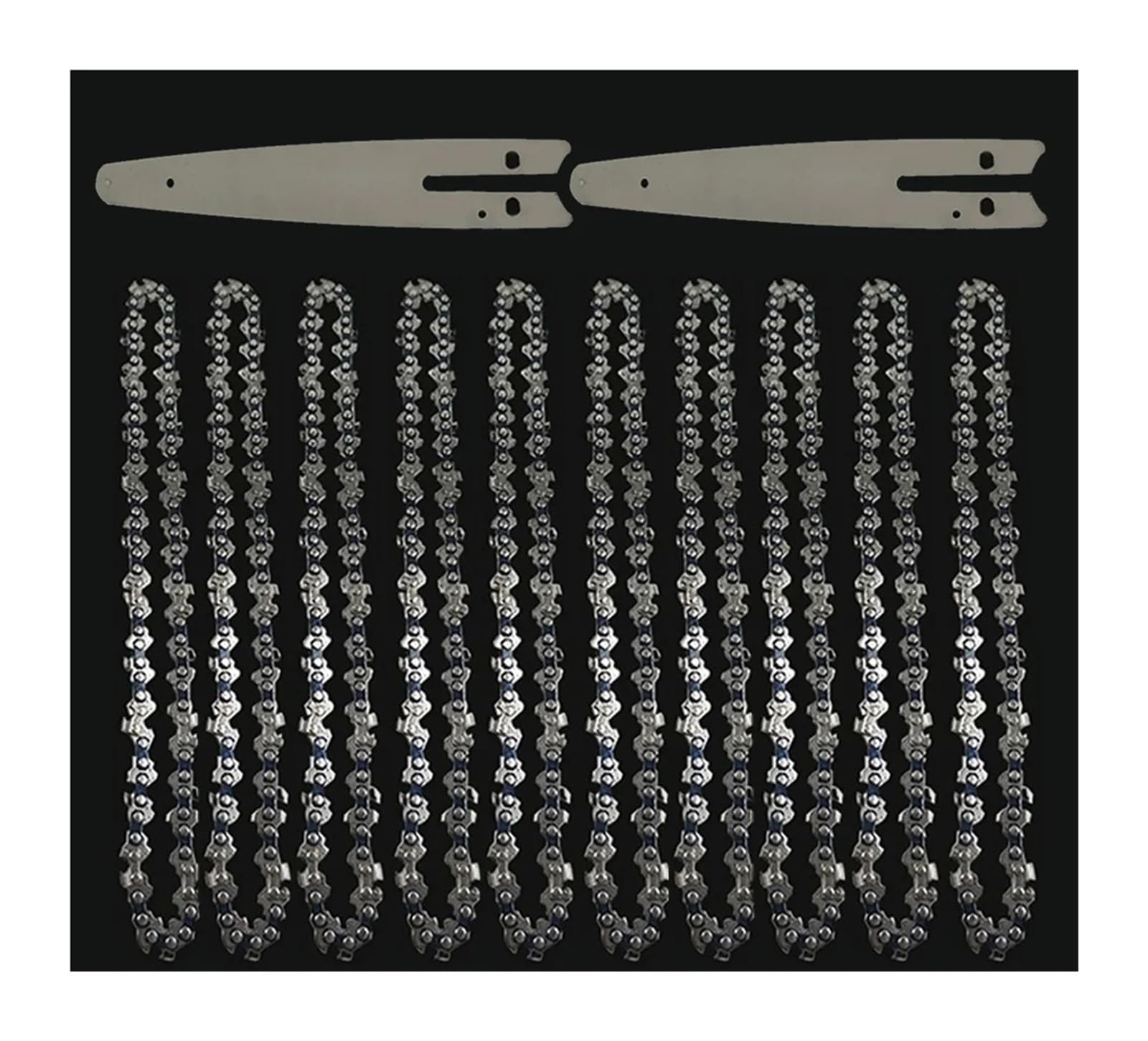 Sierra eléctrica de 8 pulgadas y 1/4" LP, 45 nudos, 22 cuchillas, cadenas de motosierra, hojas de sierra for tala, accesorios for cadenas de motosierra, corte de madera(8-inch Set8)