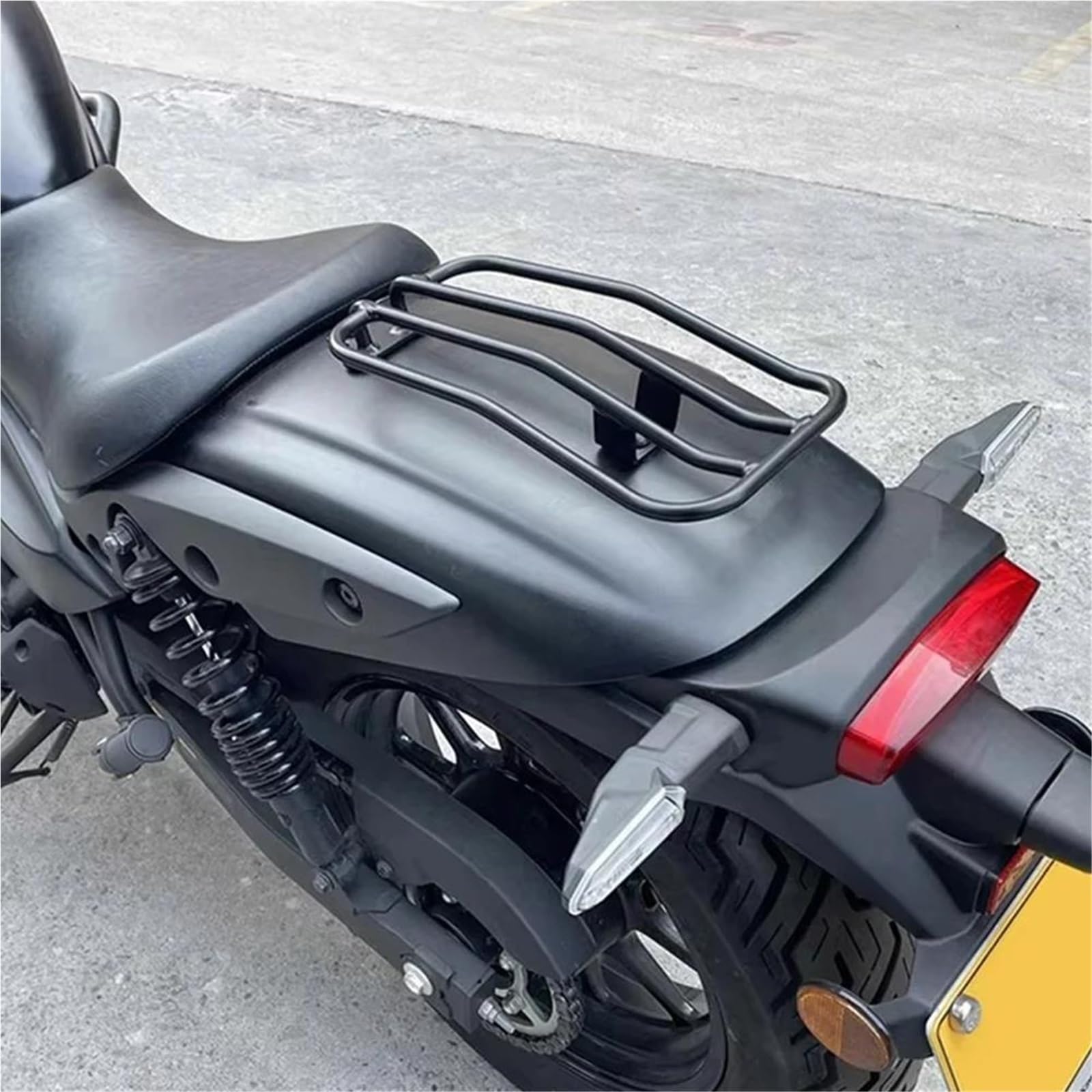 Estante Bolsas Soporte Portaequipajes Asiento Individual para Eliminator 500 500SE 2024-25 | Portaequipajes trasero instalación sencilla para mayor capacidad transporte equipaje.
