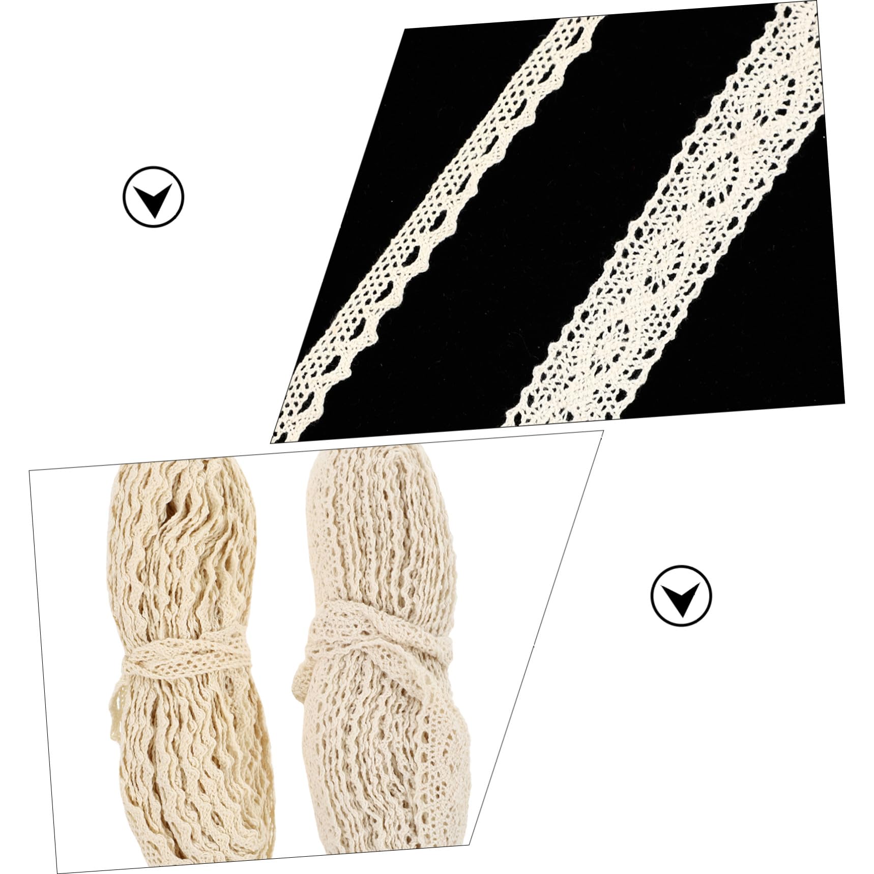 SHINEOFI 6rotoli Nastro Decorativo Pizzo Per Cucito e Di Ribbons Per Decorazioni Artigianali Abbellimenti Per Abbigliamento e Accessori Fai Da Te