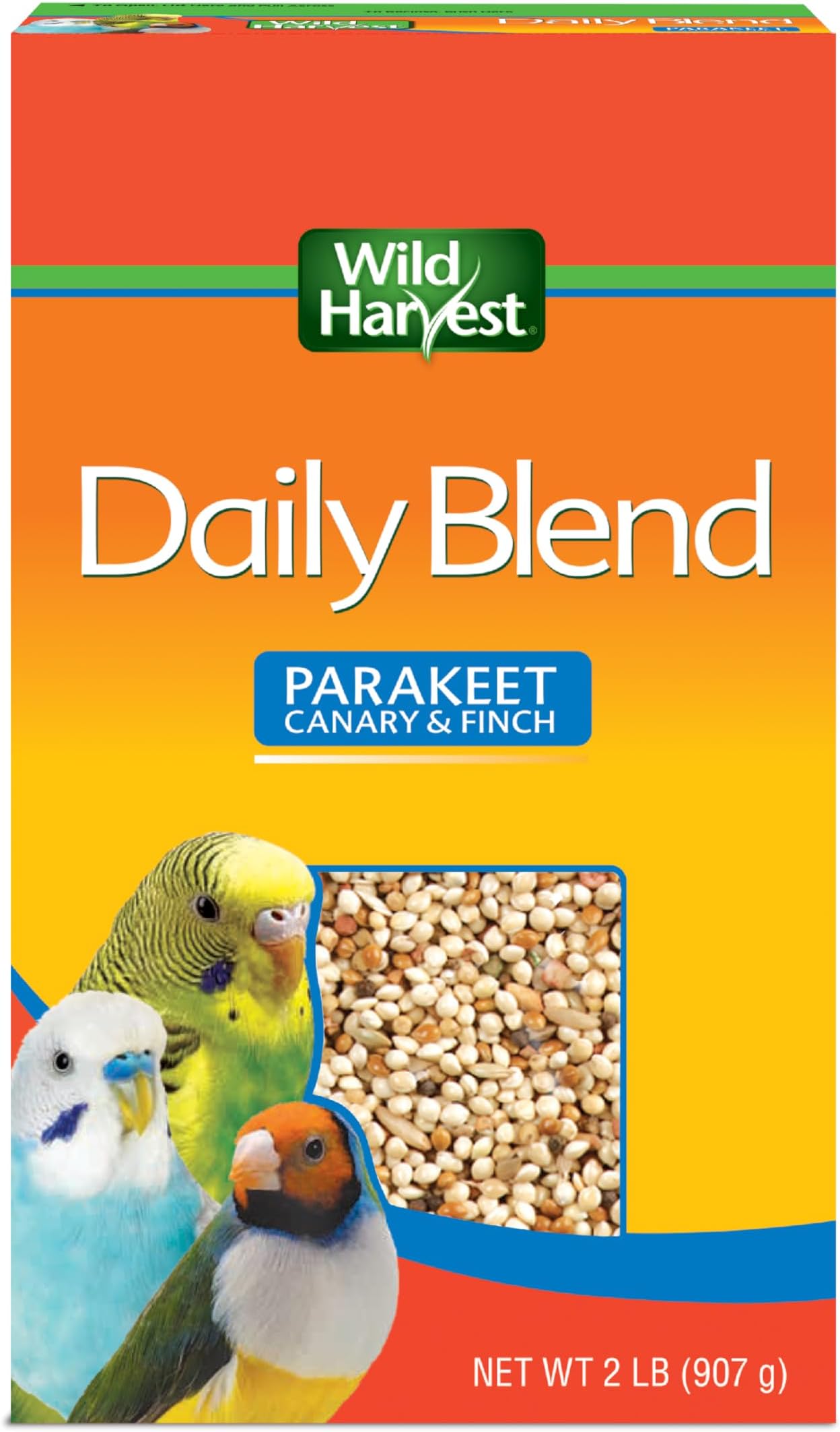 Wild Harvest Daily Blend for Parakeet, Canary, Finch & Small Birds 2lb