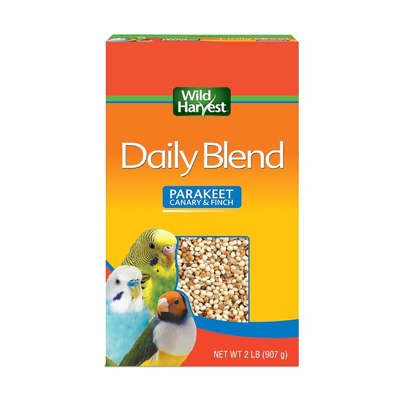 Alimento para Aves Pequenas Wild Harvest Daily Blend com Sementes e Sabor Laranja, 908 g
