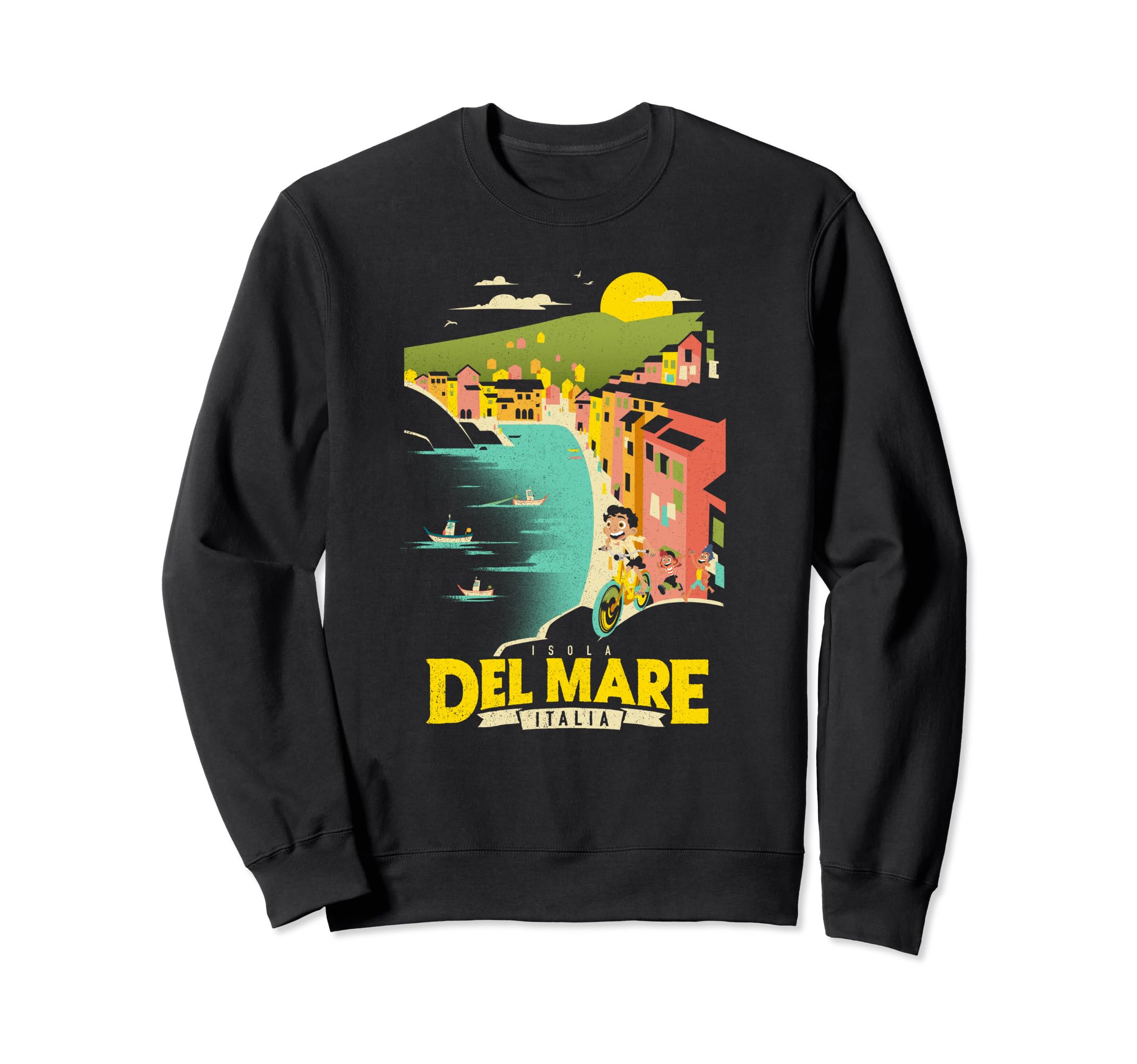 Sweatshirt Luca Disney Pixar pull coton confortable bord de mer - 2