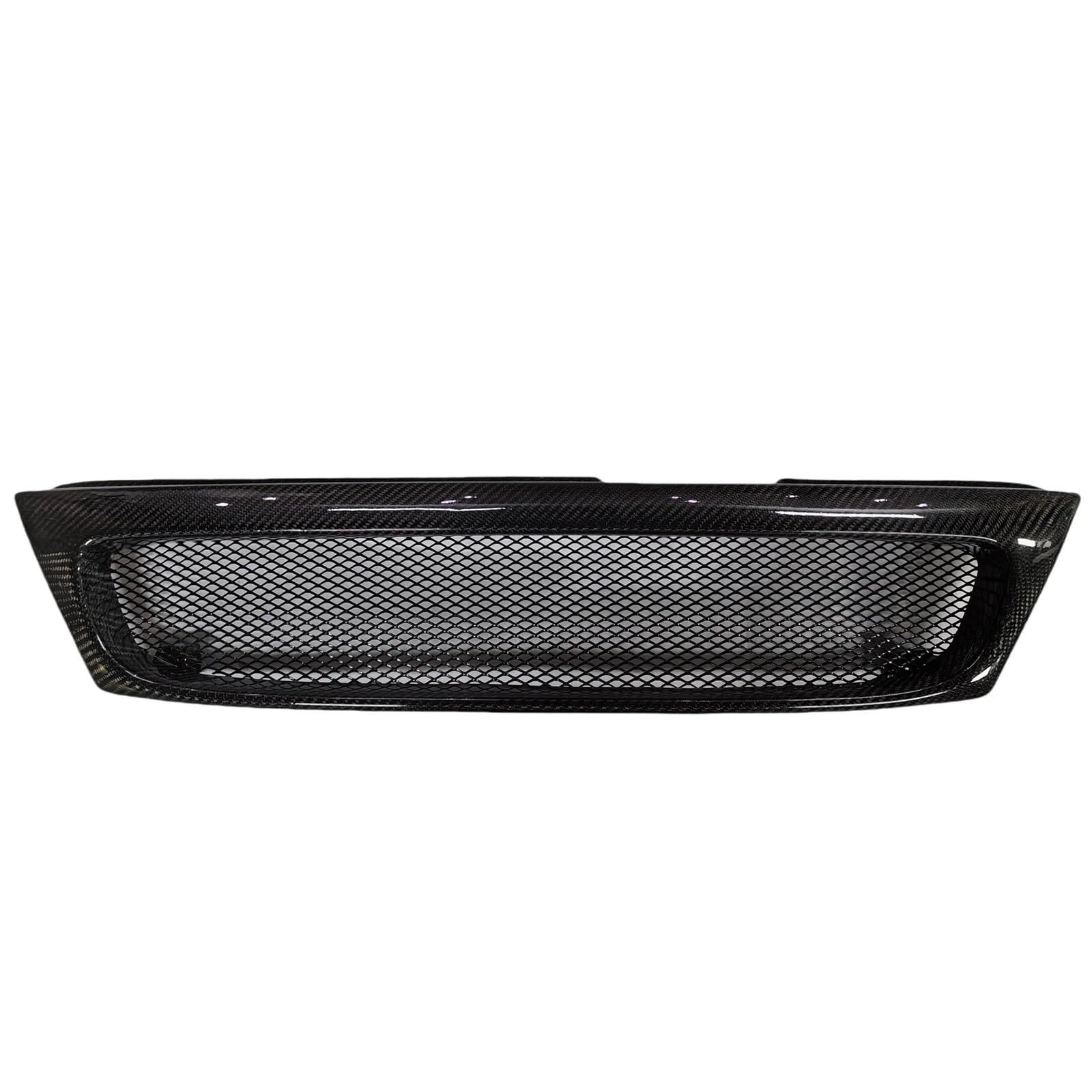 Calandre en fibre de carbone véritable avec grille de course maille - 6