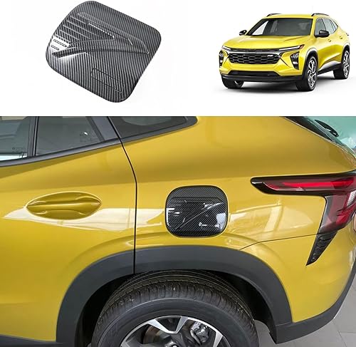 Accesorios de coche compatibles con Chevrolet TRAX 2023 2024 Fuel Oil Gas Tank Cover Cap Trim ABS Carbon Fiber Pattern