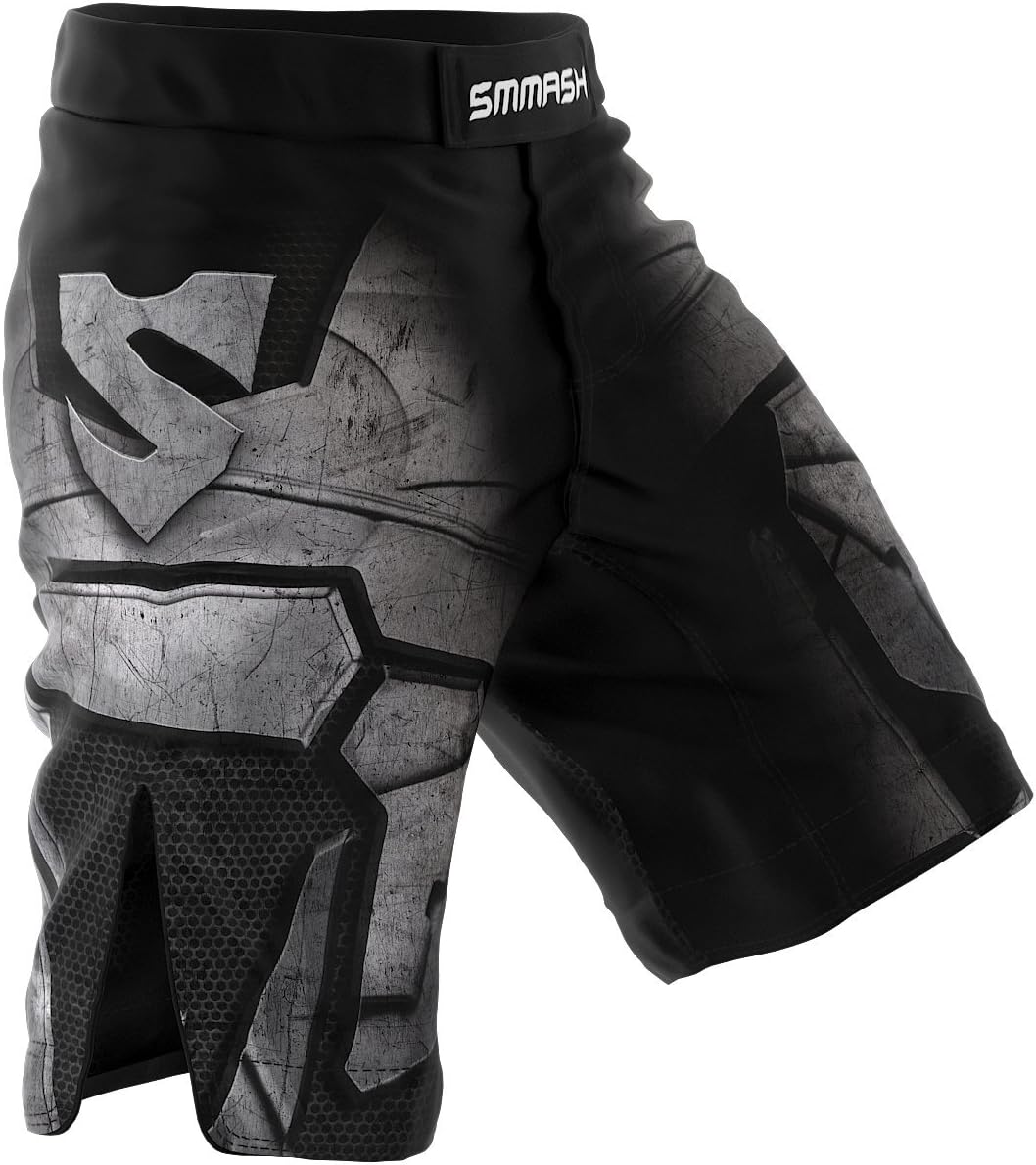 Blackwalkers Shorts MMA Mens, Professional Sportswear, Antibacterial Material, Perfect to MMA, BJJ, Grappling, Krav Maga, Kick Boxing, UFC, Workout Shorts Made in Europe