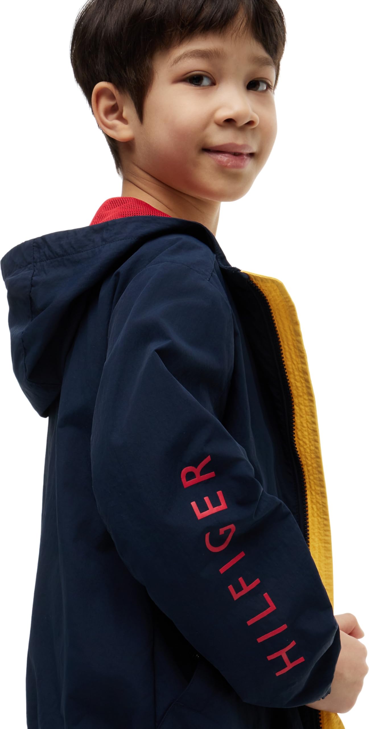Tommy Hilfiger Windbreaker Graphic Jacket Kb0kb10587 Chaqueta cortavientos Niños