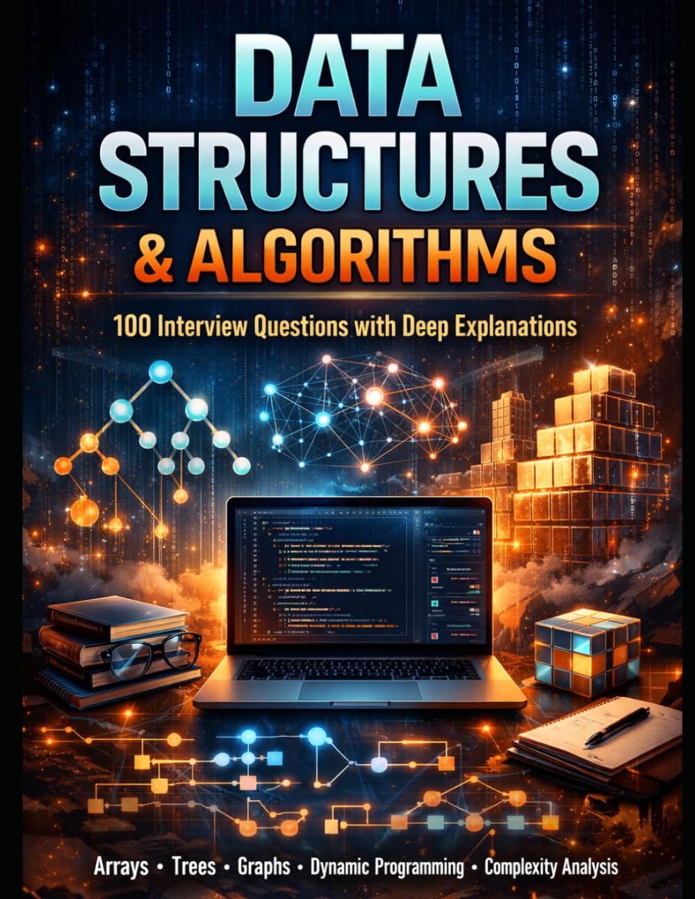 DATA STRUCTURES & ALGORITHMS: 100 Interview Questions with Deep Explanations