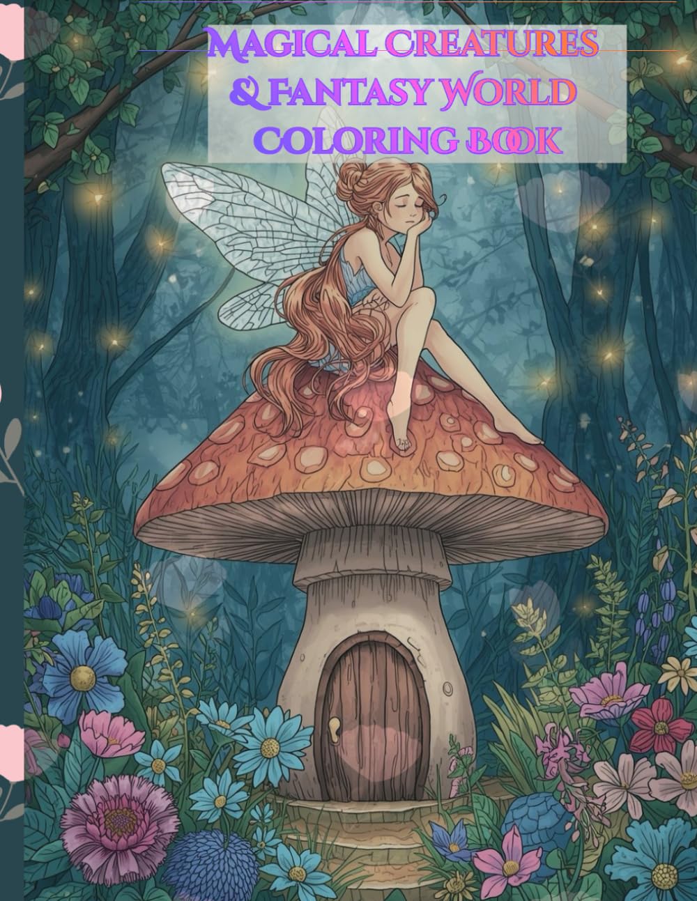 Whimsical Fantasy Coloring Book for Adults | Fairies, Mermaids, Unicorns & Castles | Magical & Relaxing Art for Stress Relief and Creativity: 50 ... Fairies, Dragons, Mermaids & Mystical Worlds
