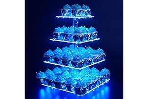 4 Tier Acrylic Cupcake Stand for 100 Cupcakes Tower