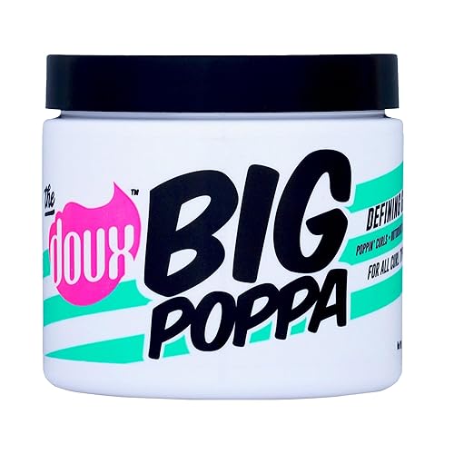 The Doux Gel definidor Big Poppa, gel rizador para combatir el encrespamiento y la humedad, productos para el cabello que definen los rizos,