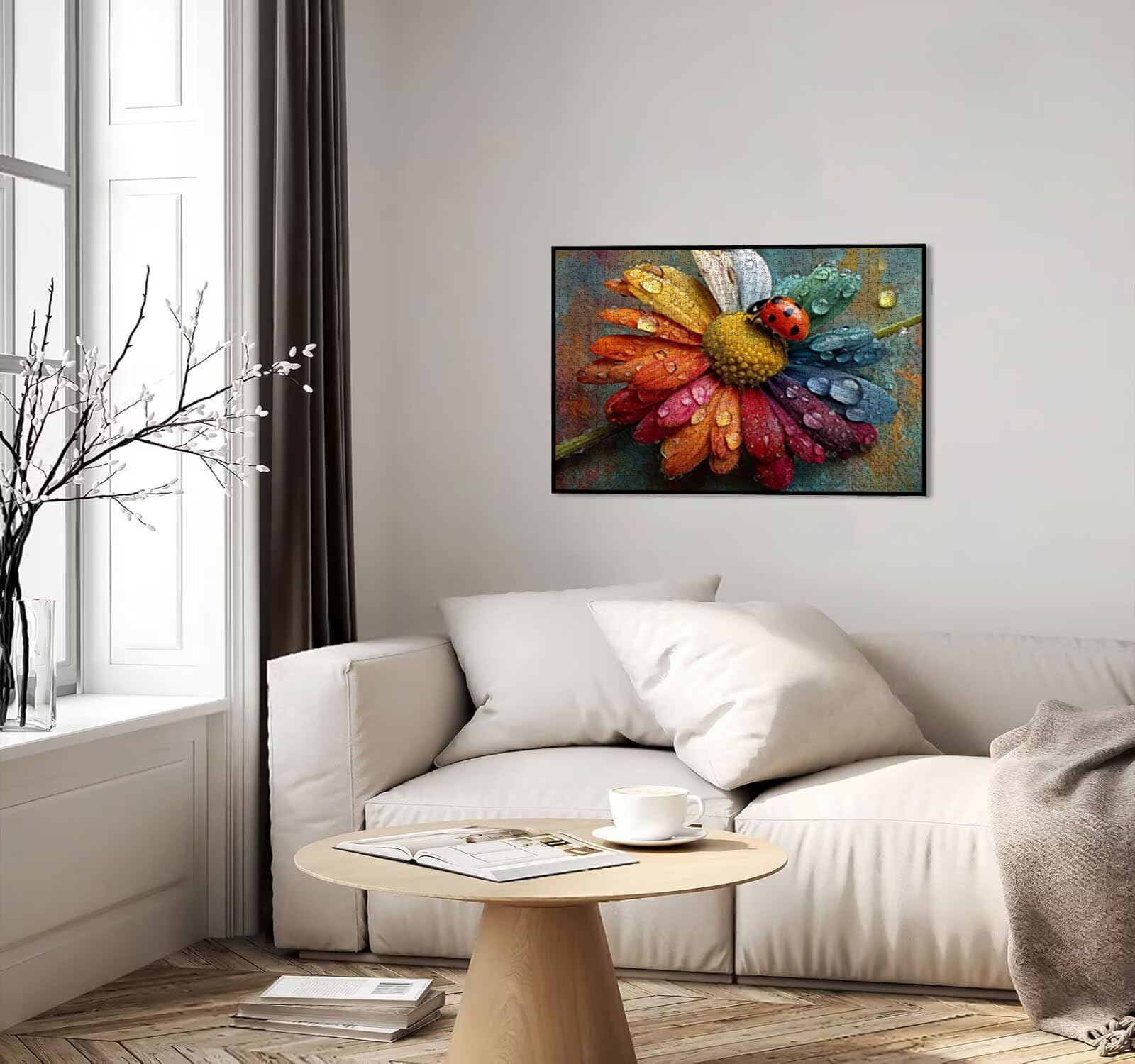 Puzzle 3000 Teile Erwachsene, Insekten Blumen Puzzle Herausfordernde Familie Aktivität Spiele, Geschicklichkeitsspiele Erwachsene, Herausfordernde Puzzles Geschenk für Freunde R2KH-504