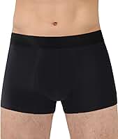 Roupa íntima masculina lavável para incontinência sem vazamento, controle de bexiga com 60 ml, 1 pacote (preto, 2GG)
