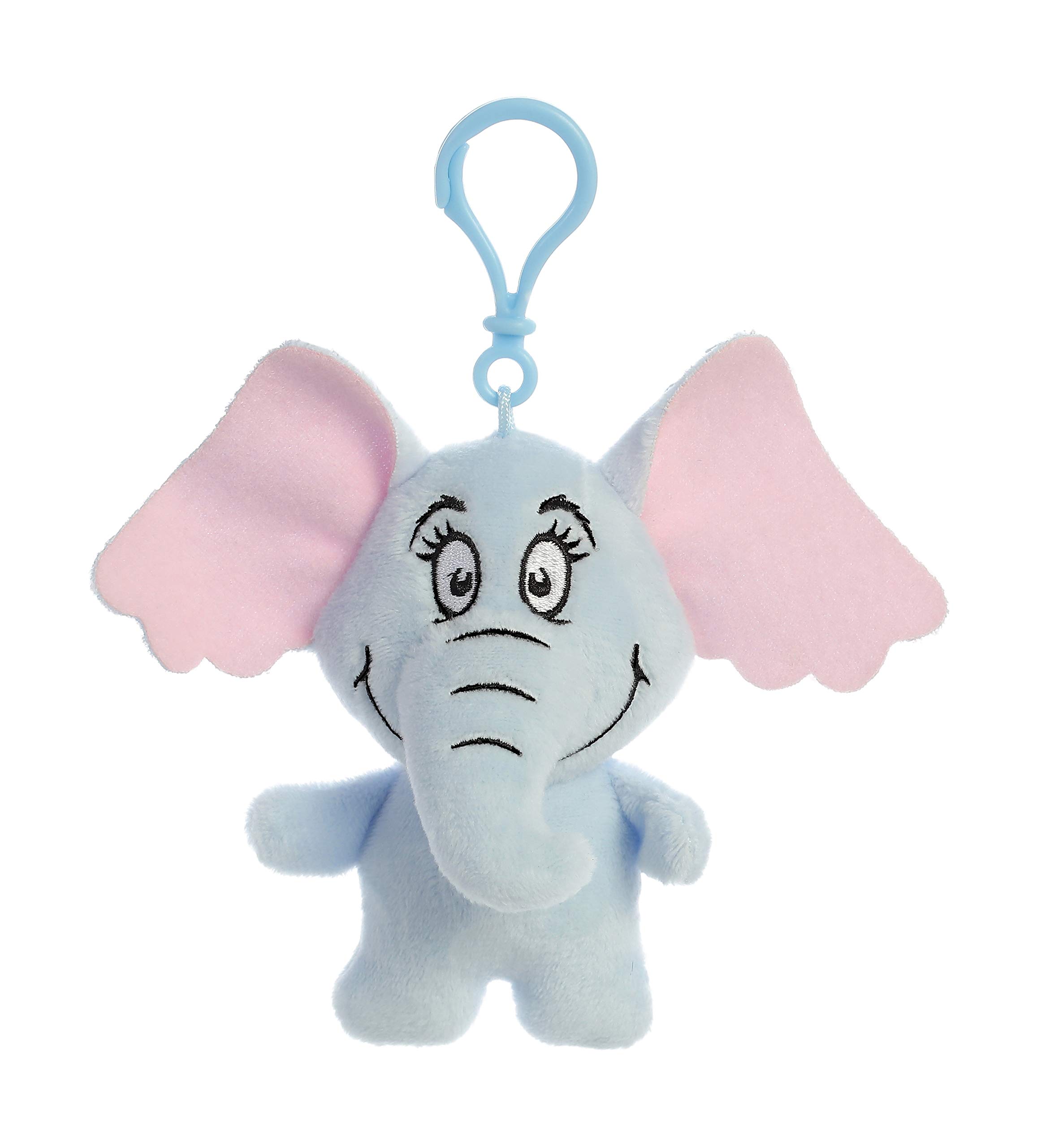 Aurora(r) Whimsical Dr. Seuss(tm) Horton Clip-On Stuffed Animal - Magical Storytelling - Literary Inspiration - Blue 4 Inches