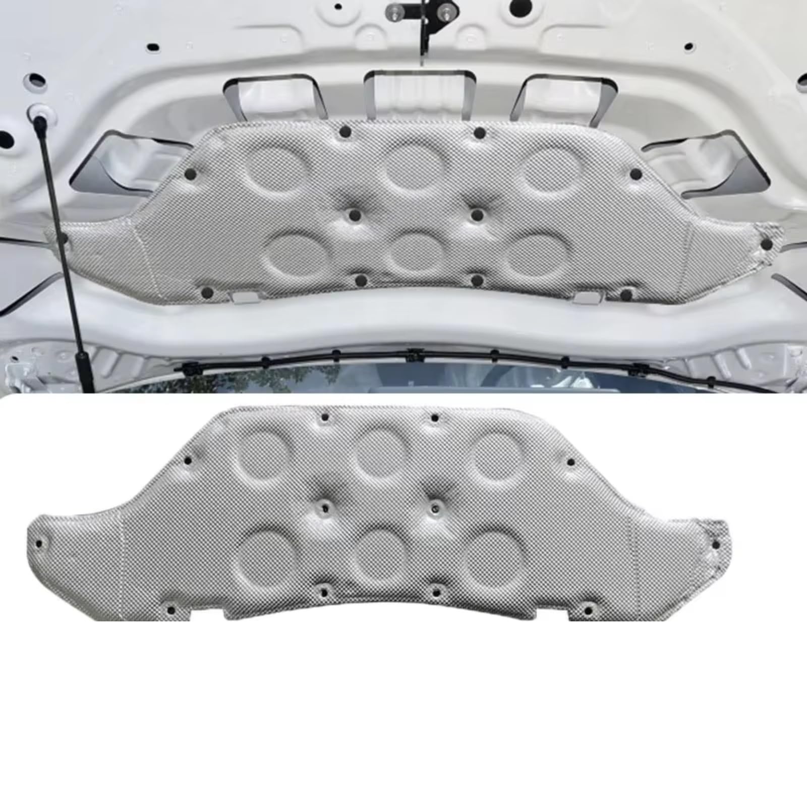 Dämmung Haube Auto Zubehör Haube Motor Schalldichte Wärmedämmung Baumwolle Pad Kompatibel Mit Toyota Für RAV4 2013 2014 2015 2016 2017(Style B)