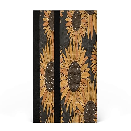 Sunflower Black 2 Pcs Refrigerator Door Handle Covers Dishwashers Grill Microwave Cabinet Door Cloth Protect Kitchen Appliance Clean