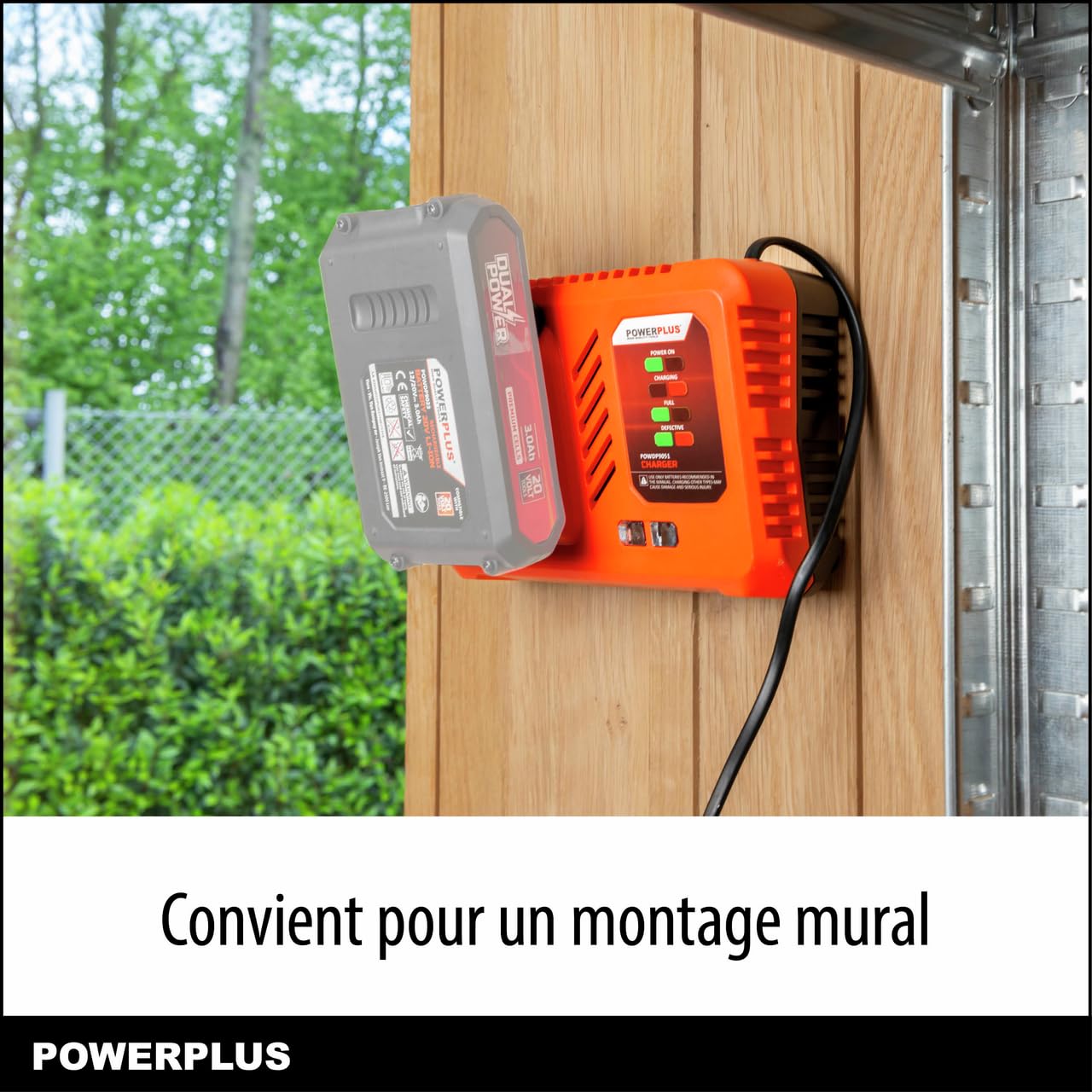 Chargeur de Batterie Powerplus Dual Power 4 A POWDP9051 pour Batteries 20 V 2x20 V 40 V