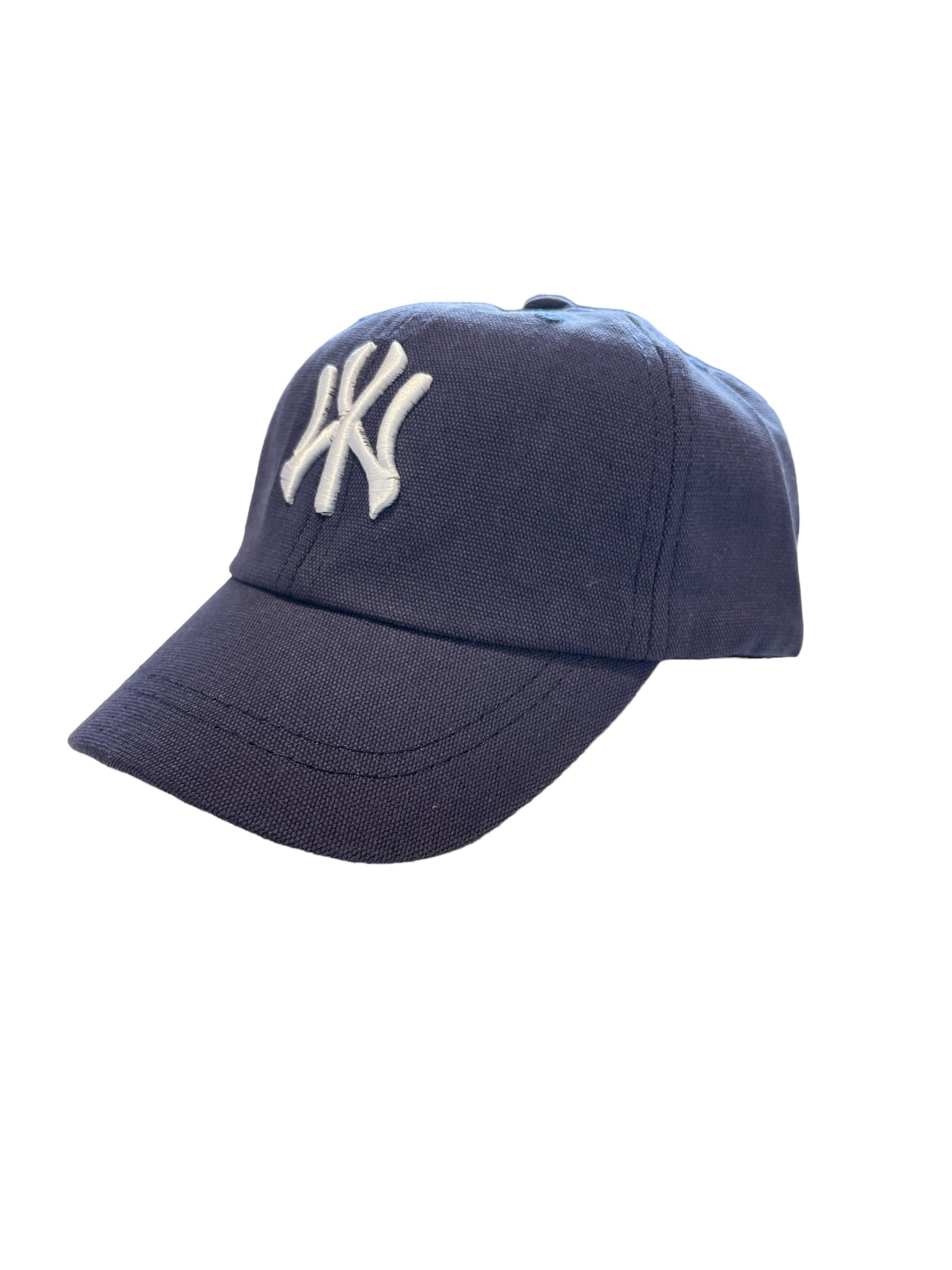 BLUECHOLON Gorra de niño con Bordado NY de 6 Paneles con Cierre Ajustable. con Orificios de ventilación Bordados. Gorra Infantil, niñas y niños Entre 4 y 13 años