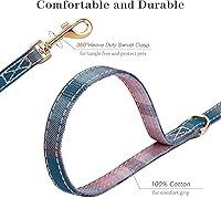 Vista 24 de CHEDE No Pull Floral Pattern Dog Harness - Lightweight and Soft, Adjustable Small Dog Harness Set with Leash, Suitable for Puppy to Medium-Sized Dog