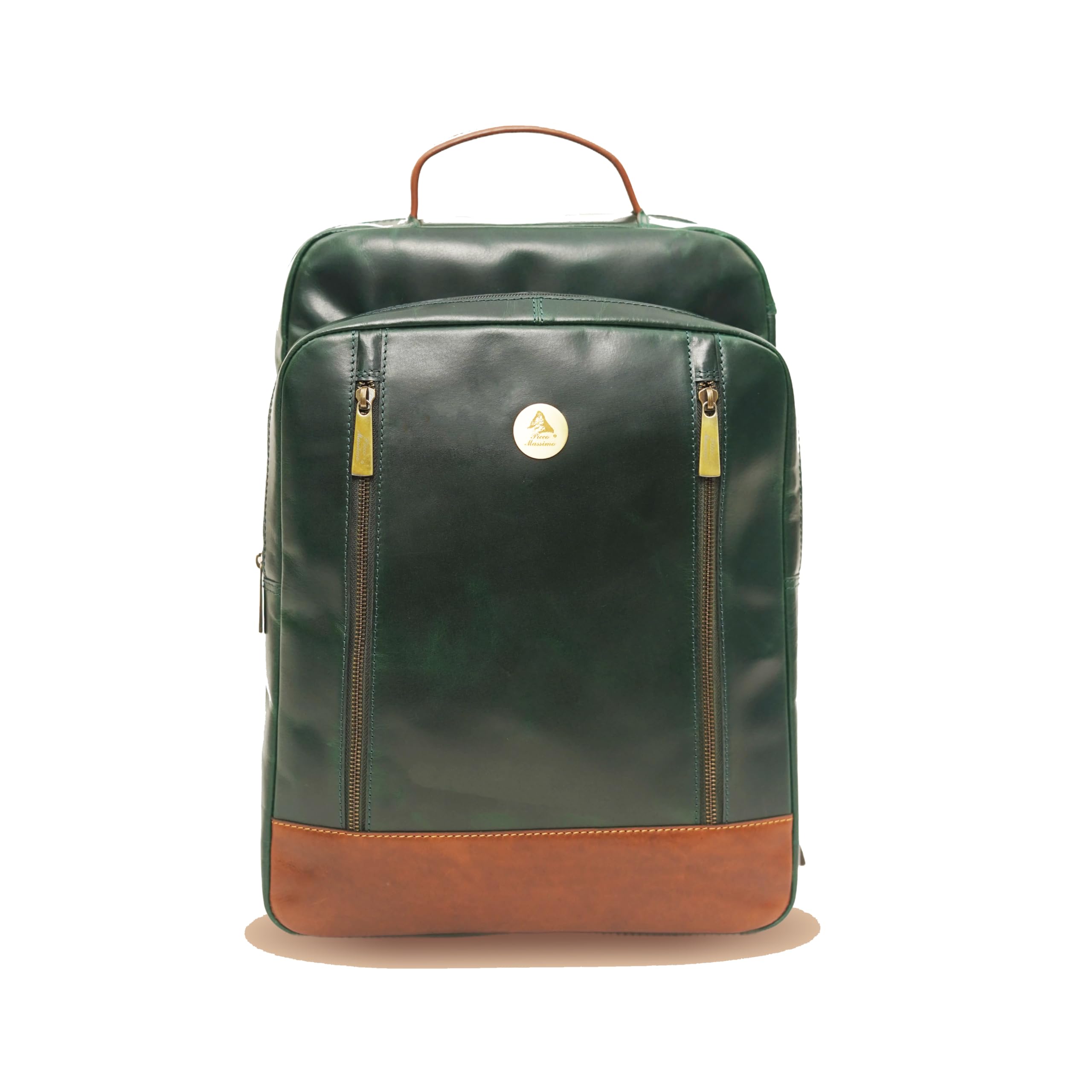Premium Leather Laptop Backpack | Compatible 15.6 Inch Laptop | Padded Back Panel | Multiple Pocket Sleeves | Multifunctional Utility | Convenient for Daily Use-image-19