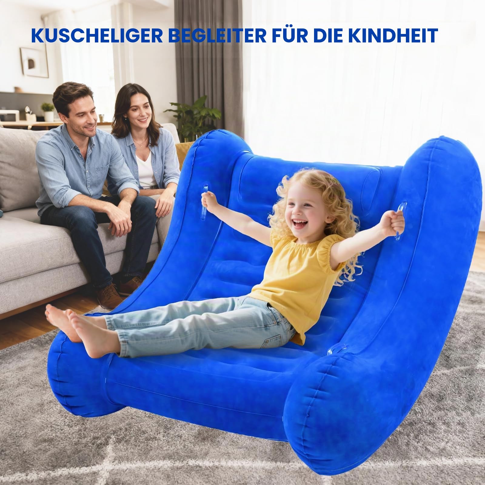 Sensorischer Schaukelstuhl für Kinder (blau)