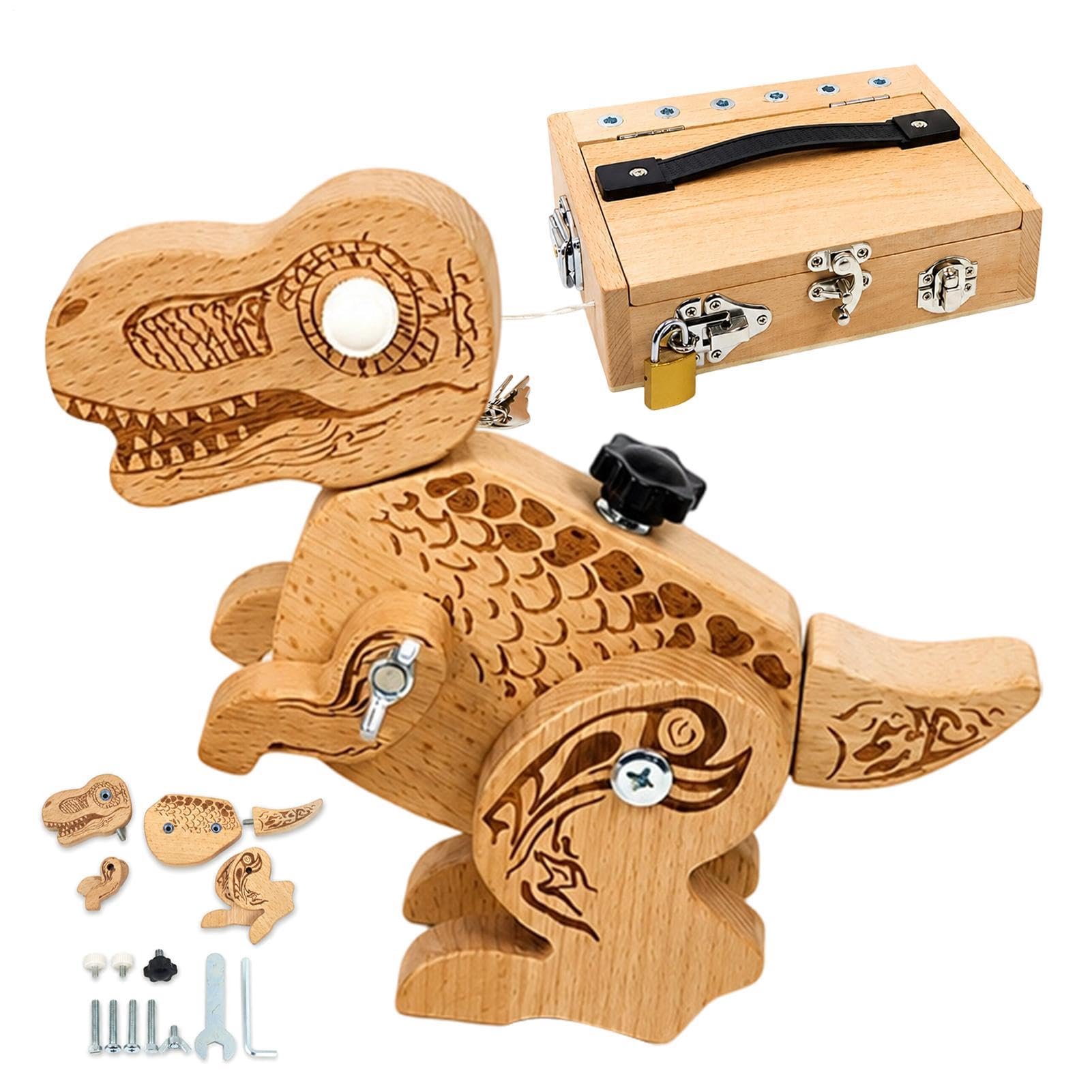 Puzzle z dinozaurami, Puzzle z dinozaurami Klocki dinozaurów Zestaw