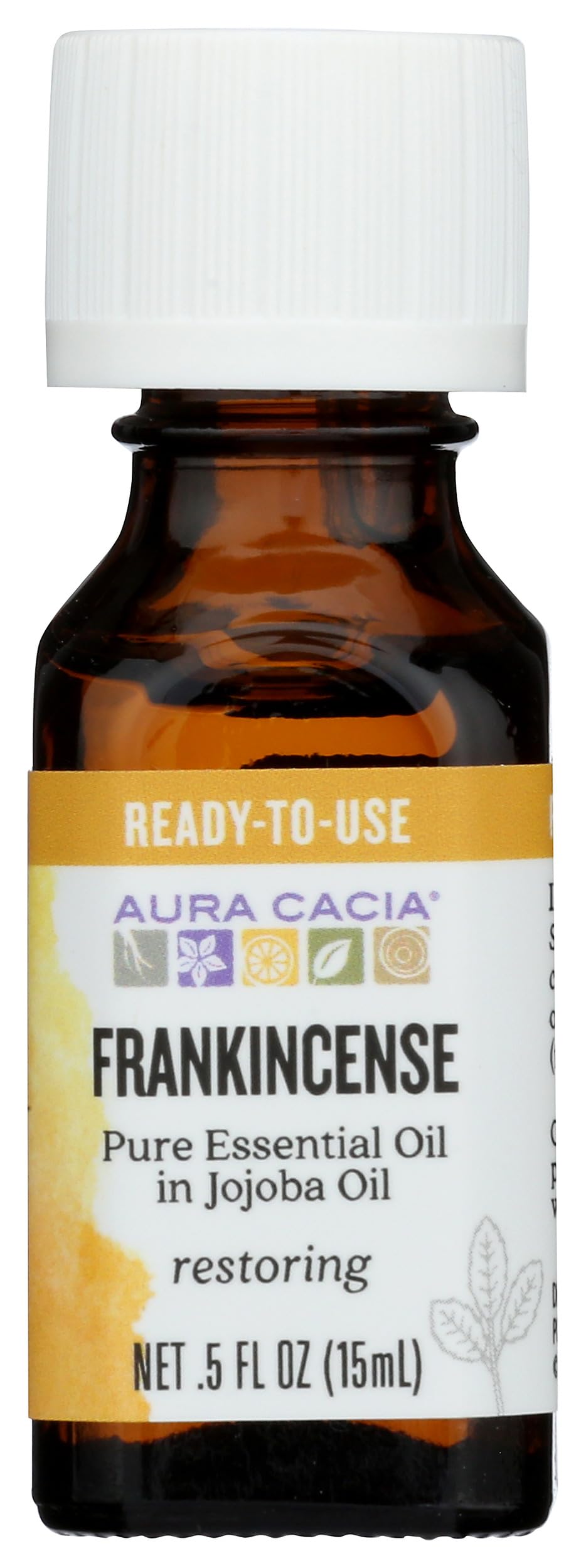 Aura Cacia Essentials Sanctifying Frankincense Jojoba Oil - 0.5 Oz