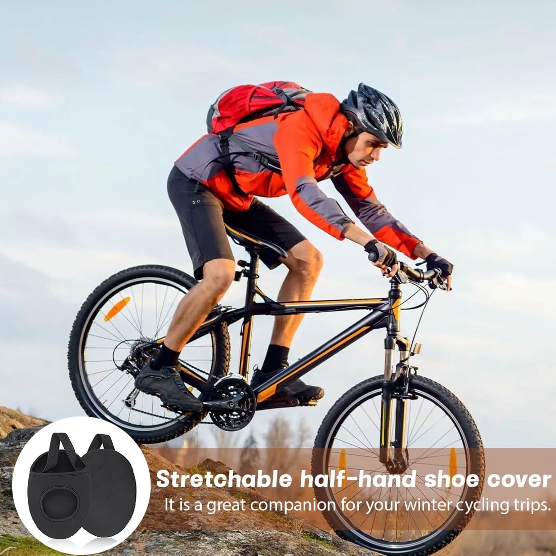 Protezione per Scarpe Moto,Protezione Cambio Moto,Copriscarpe Moto,Protezione Scarpe Moto,Protezione Anti-Macchia Scarpe,Accessori Moto, Resistente all'usura,Scarpe Sportive, Scarpe da Trekking