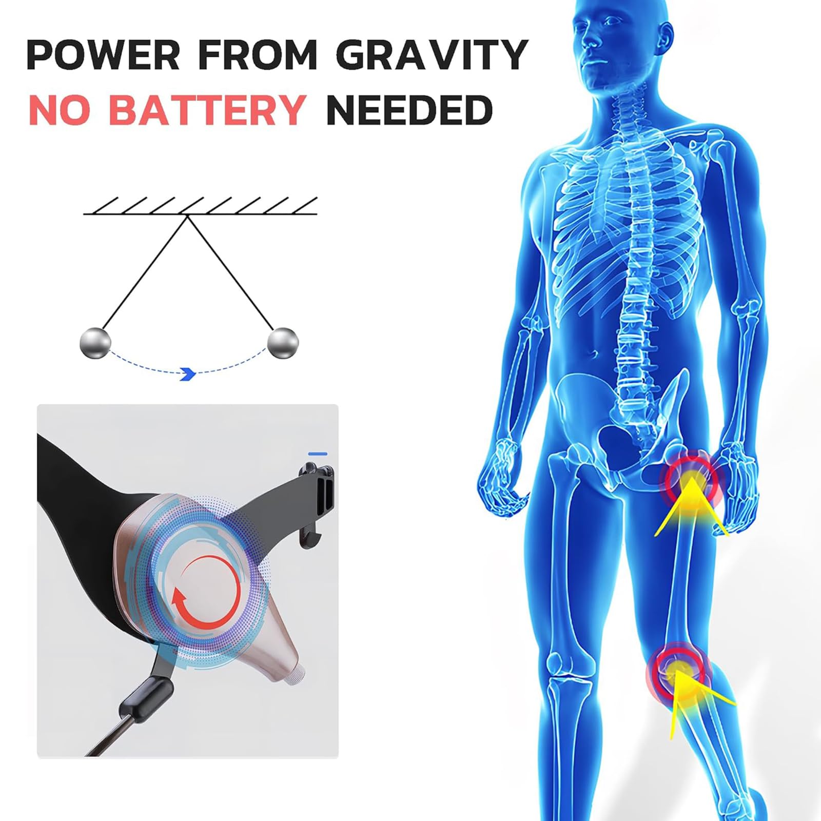 Ayuda para Caminar, Pierna Exoesqueleto Portátil, Asistencia para La Rehabilitación De Extremidades Inferiores, para Senderismo, Escalada Y Apoyo A La Movilidad Diaria, para Personas Mayores