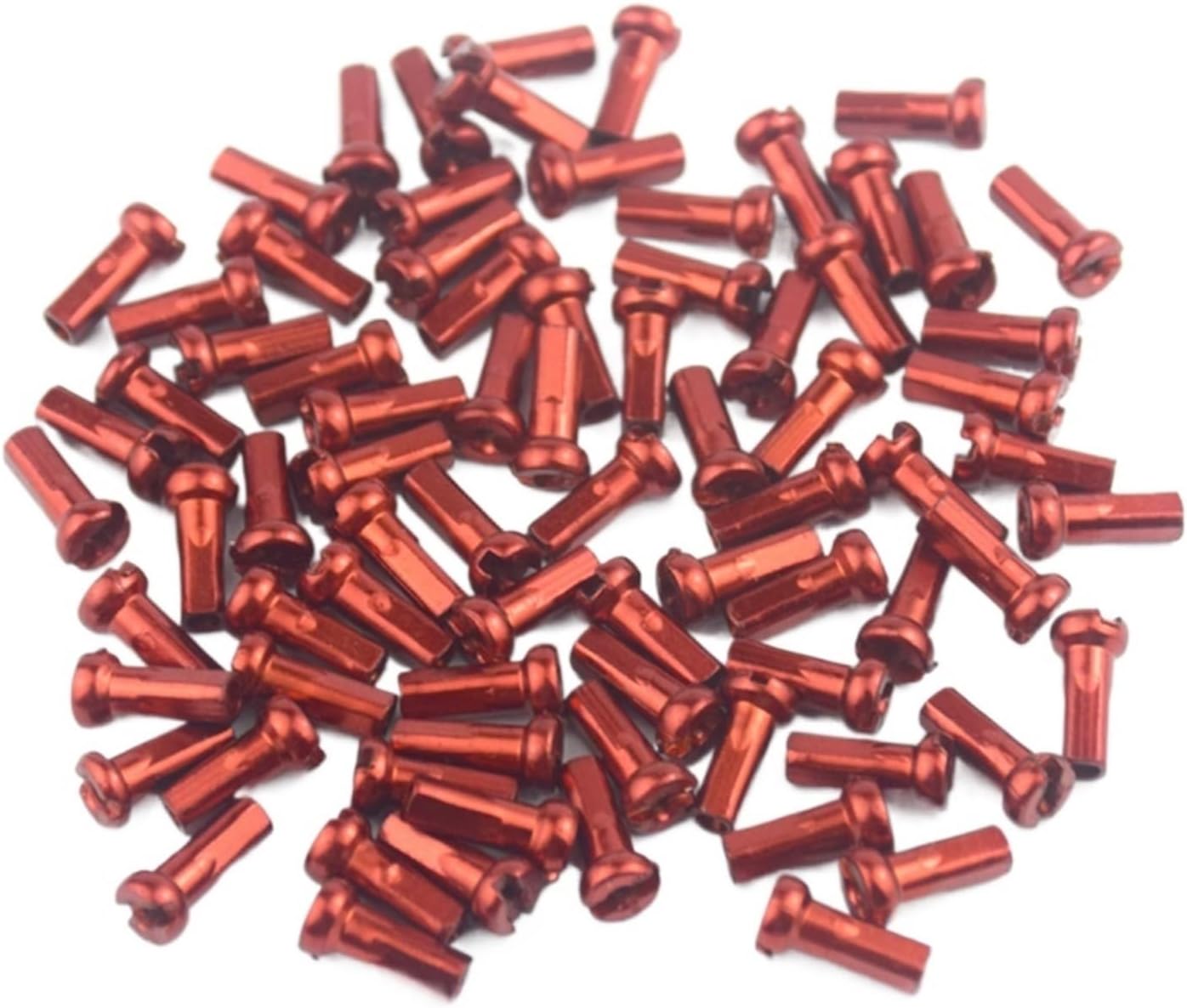 50pcs Metal Mountain Bike Wheel Spoke Nipples Replacement for 14G 2mm Spokes Mountain Bicycle Parts Accessories (Color : Green, Size : 12mm)