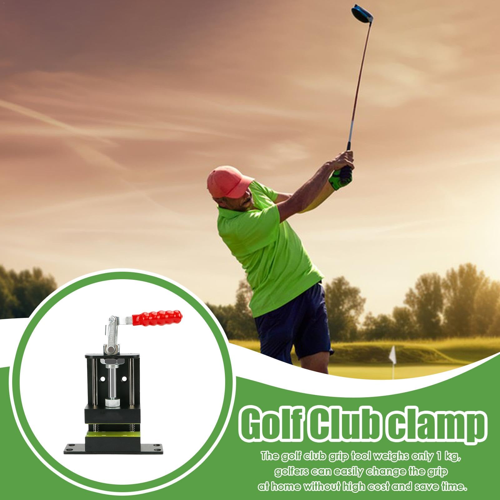Golfschläger-Klemme, Schnellschaft-Klemme, Ersatzwerkzeug, Schlägergriffentferner, Golfschläger-Schaftklemme, Greifwerkzeug, einfach zu installieren, für Golf-Werkstattbedarf