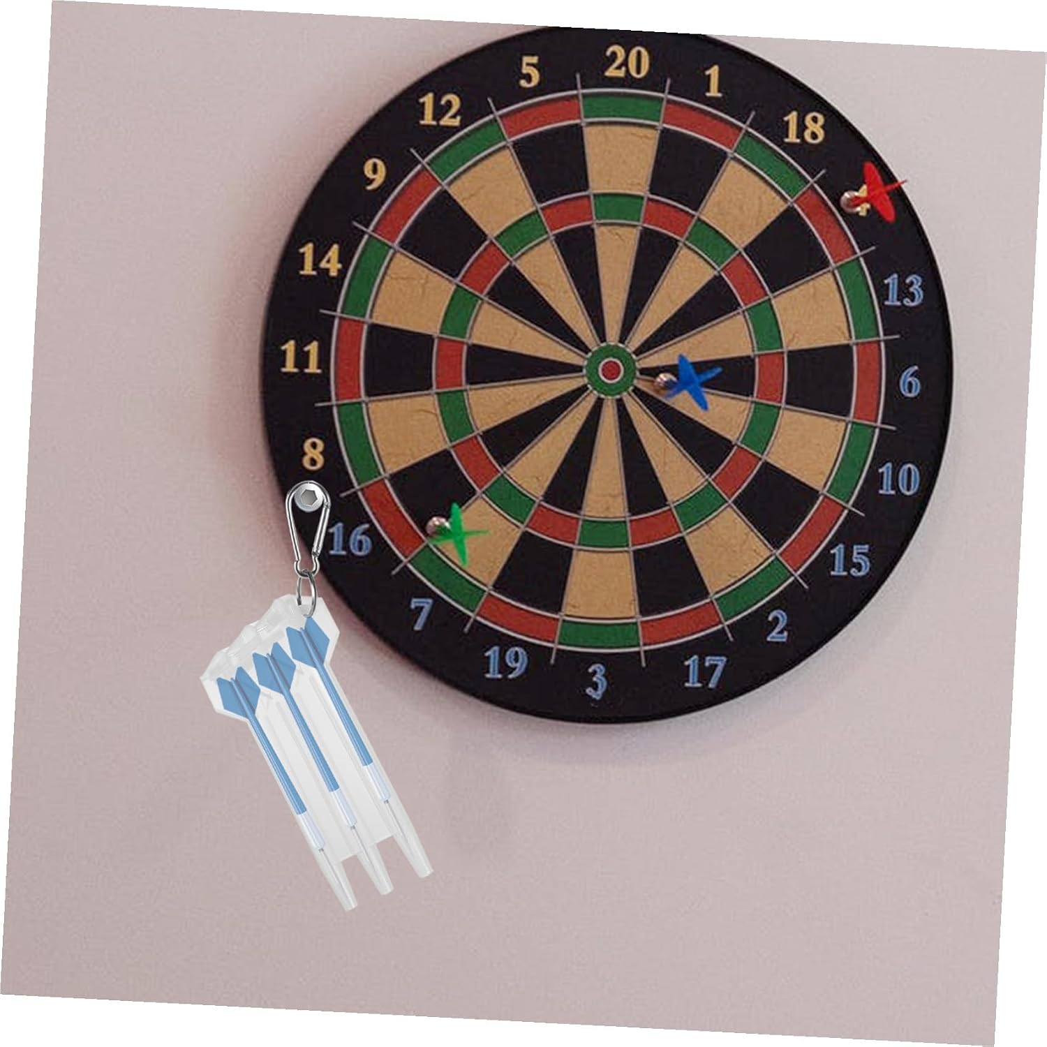 Darts Carrying Case Hard Storage Box for Steel Tip Darts with Four-edged Wear-resistant Container, Portable Organizer Suitable for Travel and Leisure Games