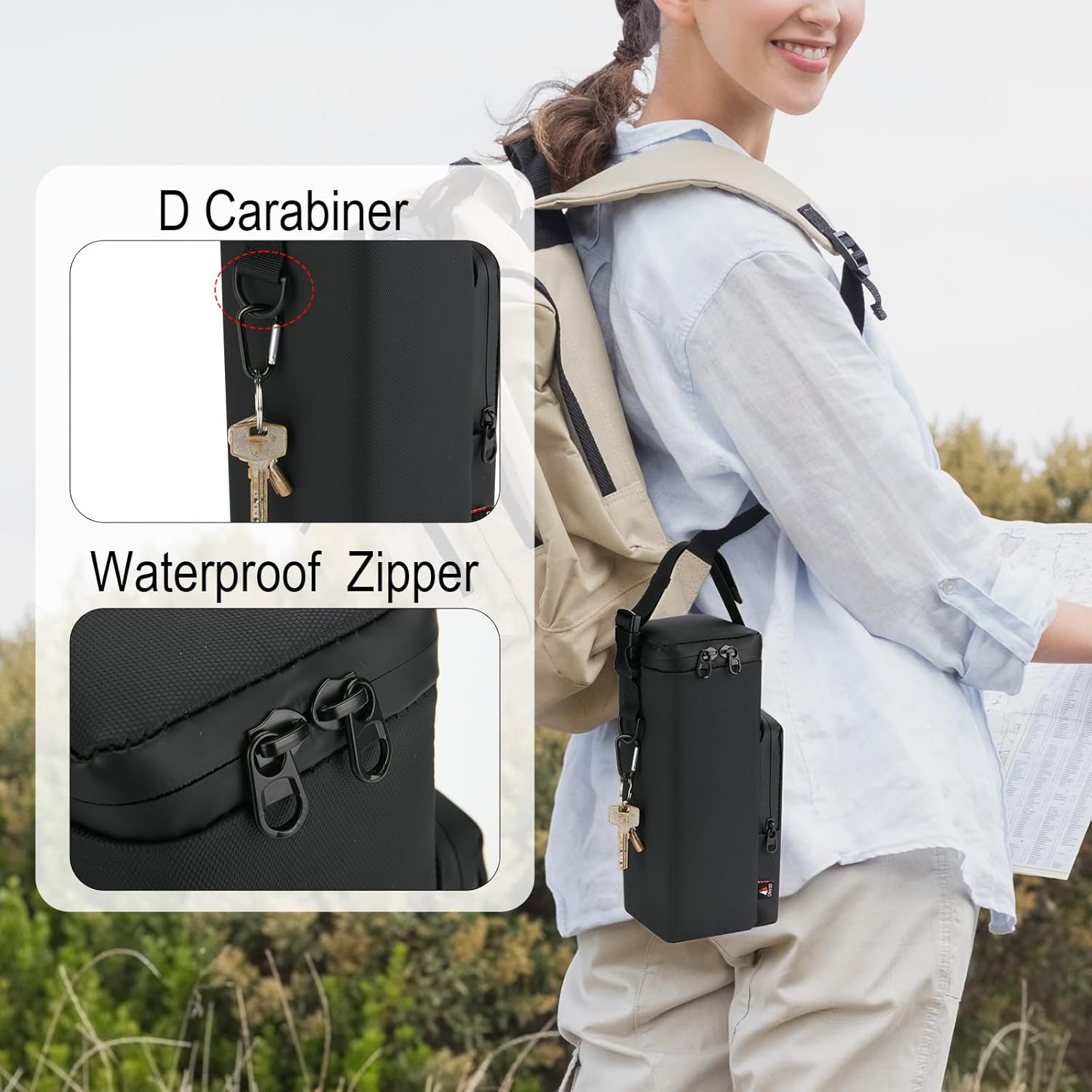 TXEsign Travel Carrying Bag for Turtlebox Ranger Outdoor Portable Speaker, Carrying Protective Case with Detachable Handle &Zipper Pocket Speaker Storage Sleeve Pouch - Image 7