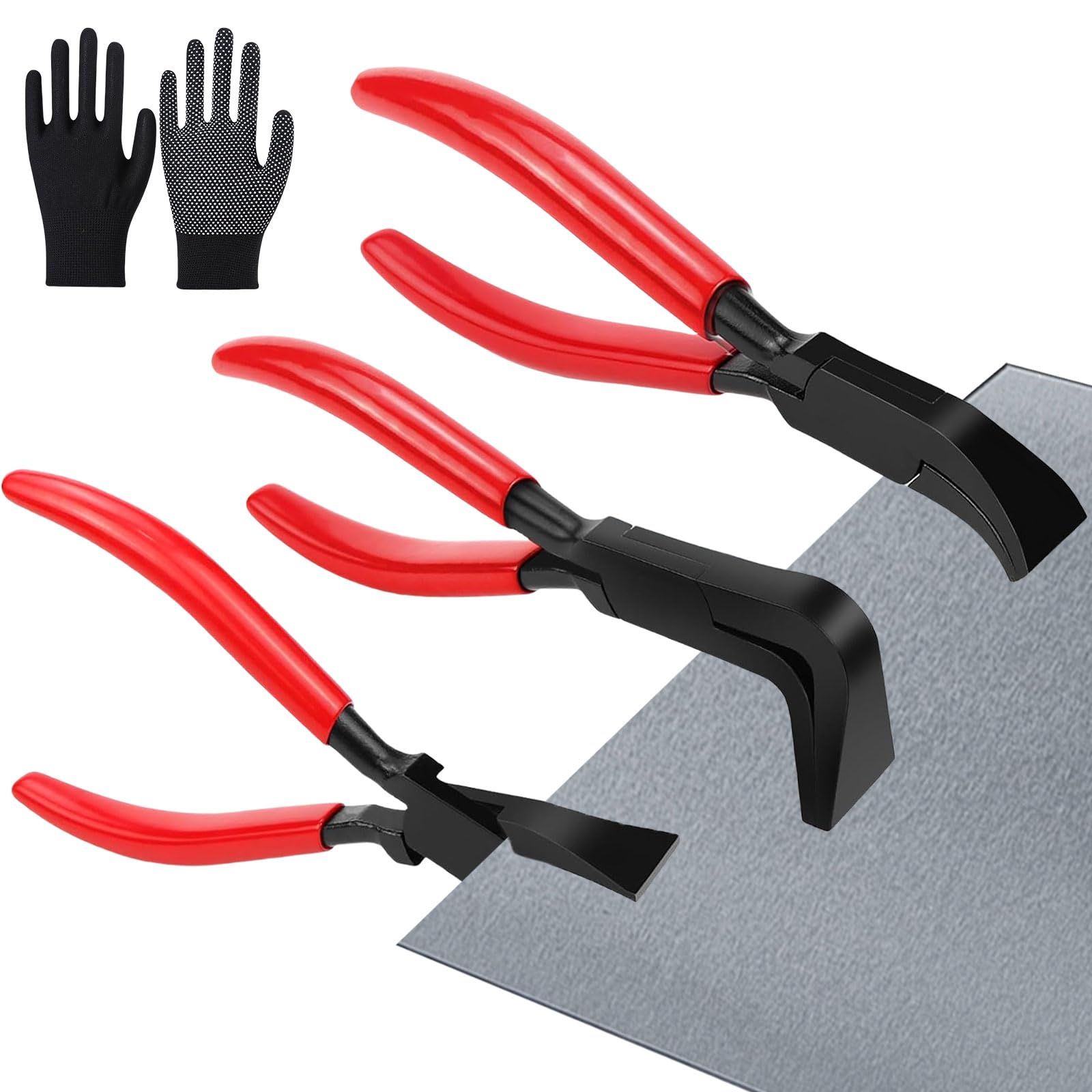 Pince à plier la tôle manuelle lot de 3 petites pinces de pliage et sertissage 22 mm
