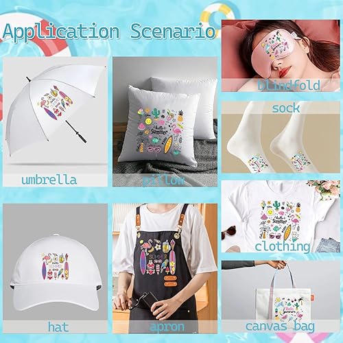 Miniatura 6 de 3 parches de verano para planchar para ropa, playa, transferencia de planchado, lindo flamenco, fruta, cactus, palma, tabla de surf, letras para