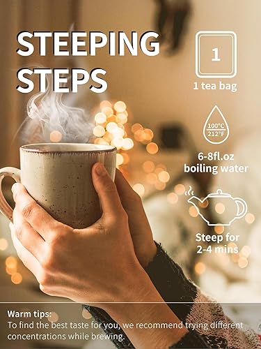 Vista 198 de TeeLux Mugwort Tea Bags - Té de hierbas de artemisa seca natural, sin cafeína, 40 bolsas de té