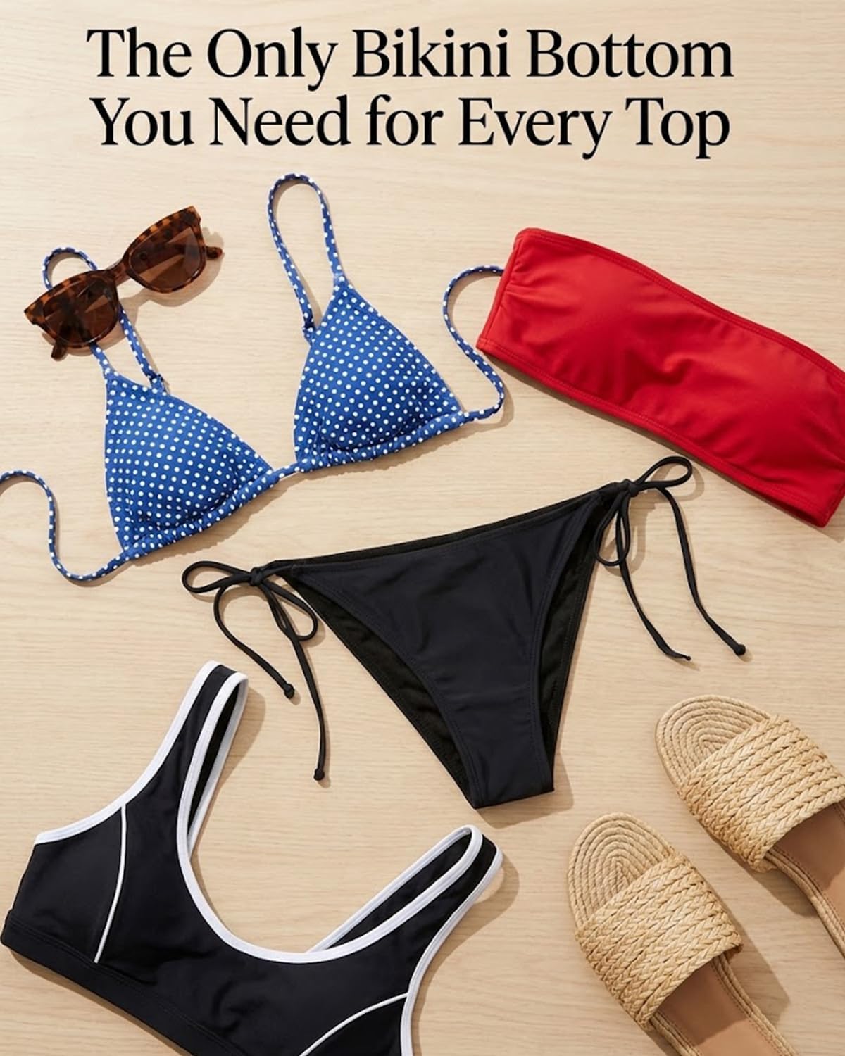 Holipick Bikini Bottoms for Women String Bathing Suit Bottom with Moderate Coverage Low Waist Swim Bottom - Image 5