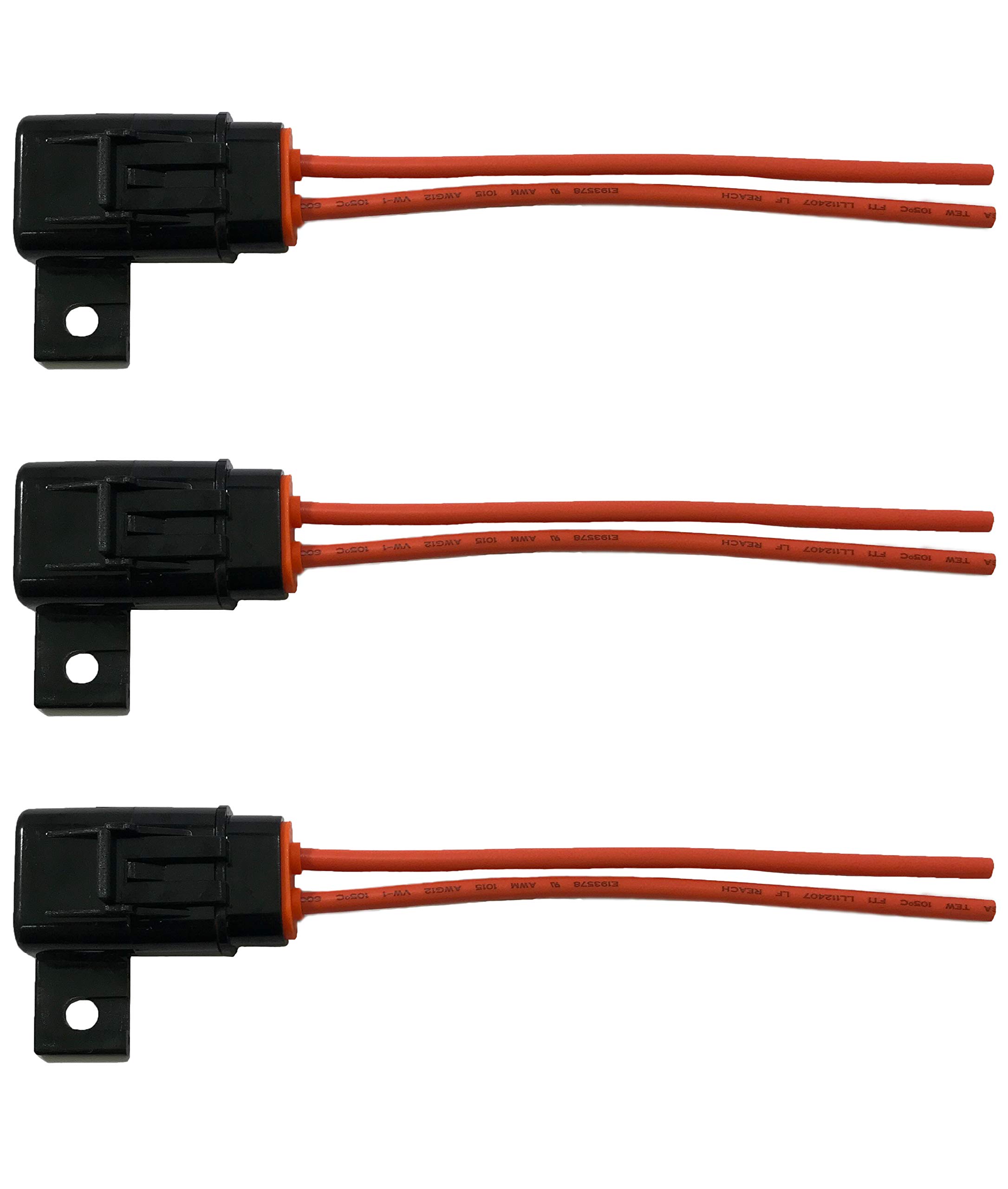 Sherco-Auto ATM/MIN Waterproof In-Line MINI Blade Fuse Holder 14 Gauge Tinned Marine Copper (3)