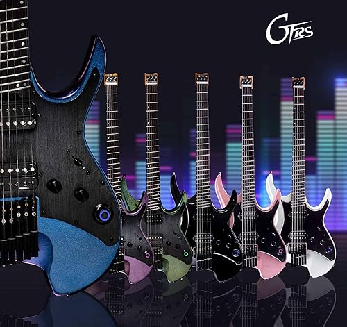 Miniatura 9 de GTRS W800 - Kit de guitarra eléctrica profesional con sistema de proceso inteligente de simulaciones de guitarra, efectos de bucle de tambor,