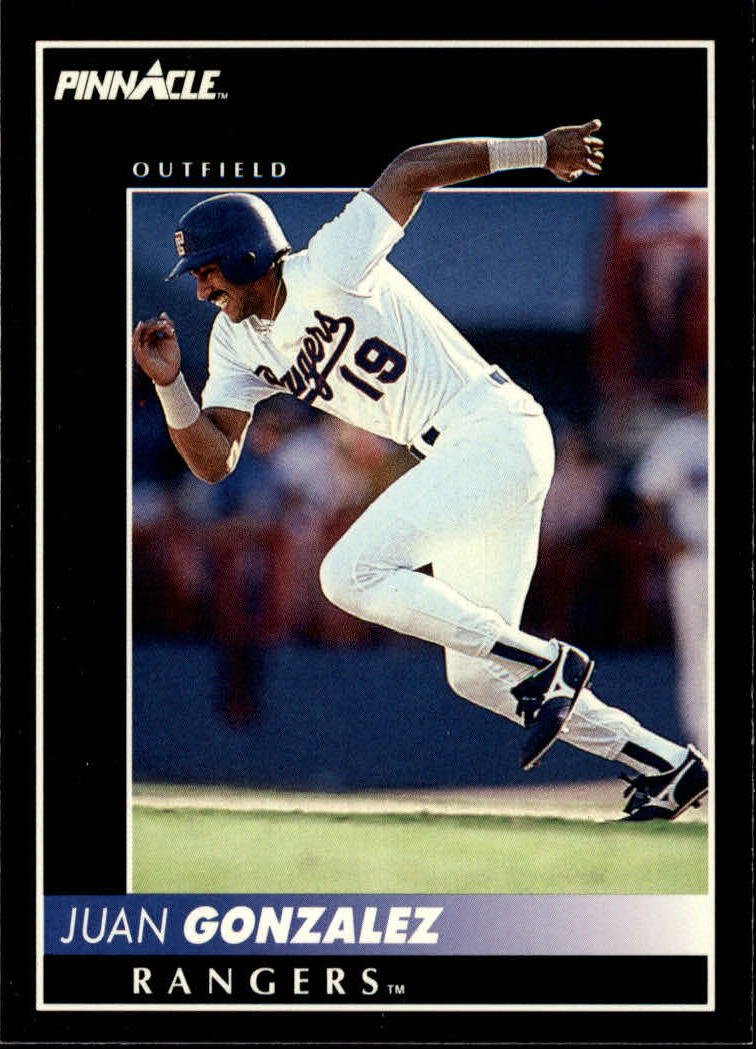 Amazon.com: 1992 Pinnacle Baseball Card #127 Juan Gonzalez : Collectibles &  Fine Art