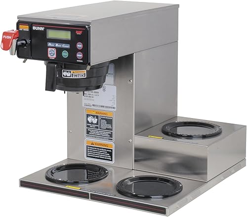 Miniatura 2 de BUNN Axiom DV-3 cafetera comercial automática de doble voltaje de 12 tazas 3 calentadores inferiores 387000009
