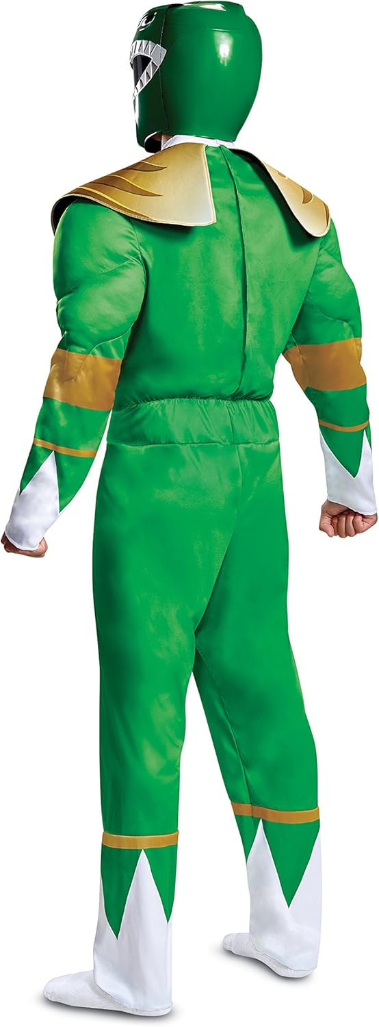 Disguise Men's Green Ranger Classic Muscle Adult Costume