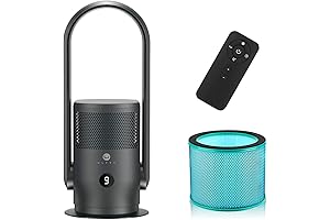ULTTY Bladeless Tower Fan and Air Purifier 2-in-1