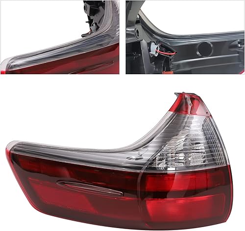 Miniatura 4 de Lámpara trasera halógena roja para el lado izquierdo exterior, repuesto para Toyota Sienna 2015-2020, 8156008050
