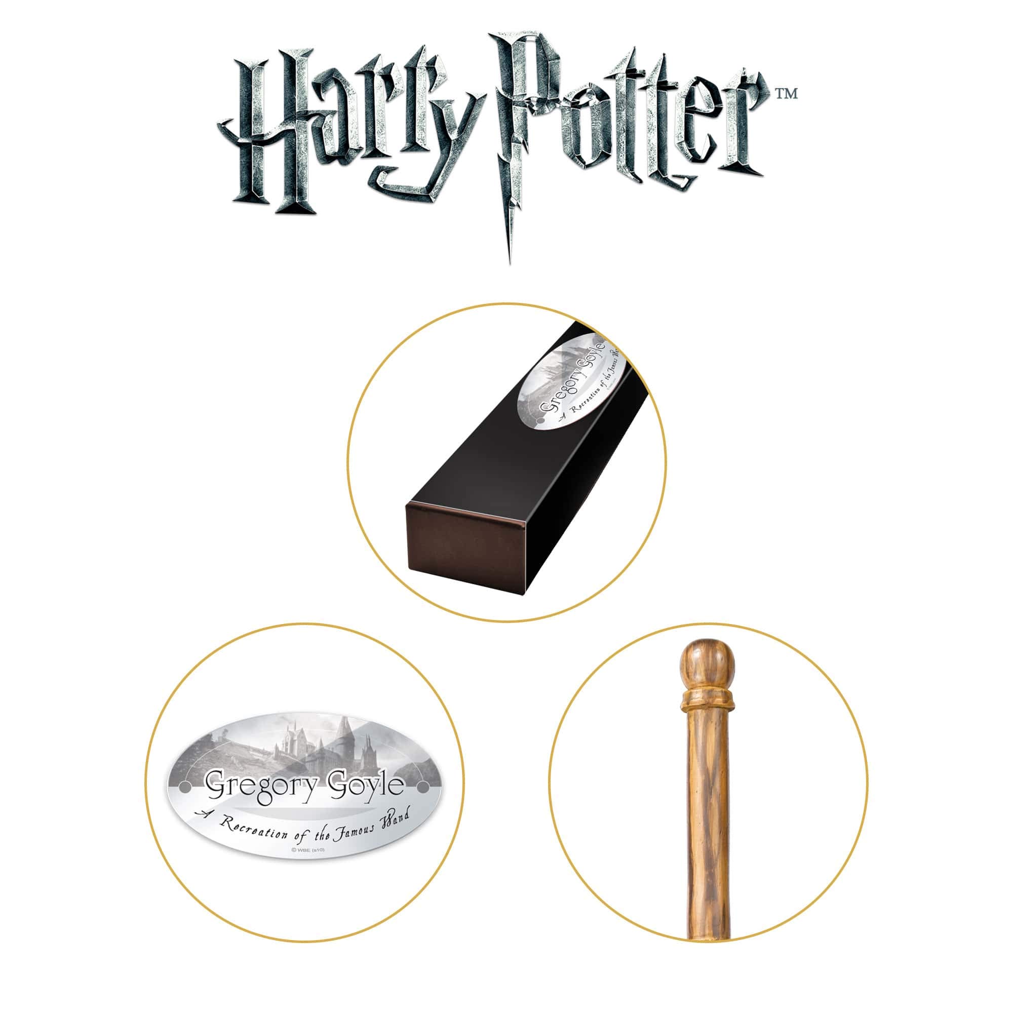 The Noble Collection Gregory Goyle Character Wand 14 cali 36 cm czarodziejska różdżka Harry'ego Pottera