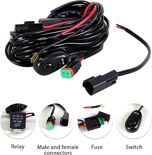 Miniatura 9 de SKYWORLD 52 pulgadas 675 W triple fila 7D LED luz de trabajo foco de inundación combo luces LED impermeables con conector DT, kit de arnés de