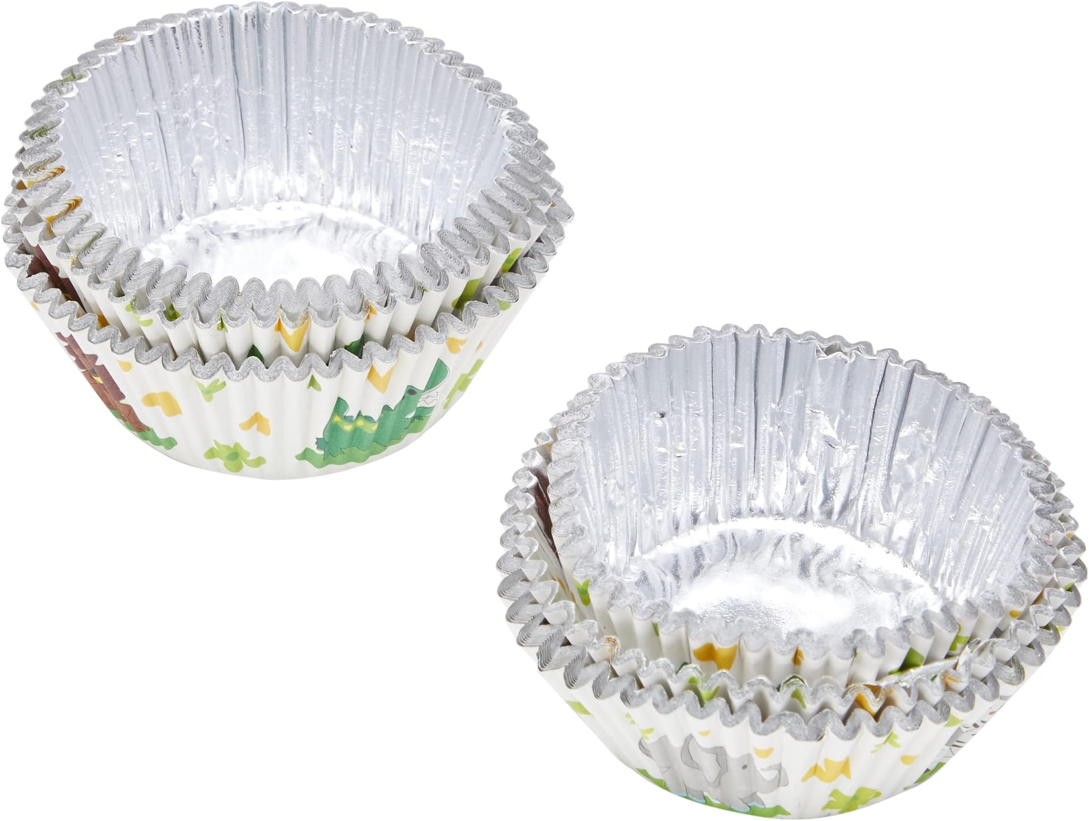 Club Green STAYBRIGHT Jungle Animals CUPCASES 2"(100PCS), Card, White, 23 x 12 x 4.5 cm